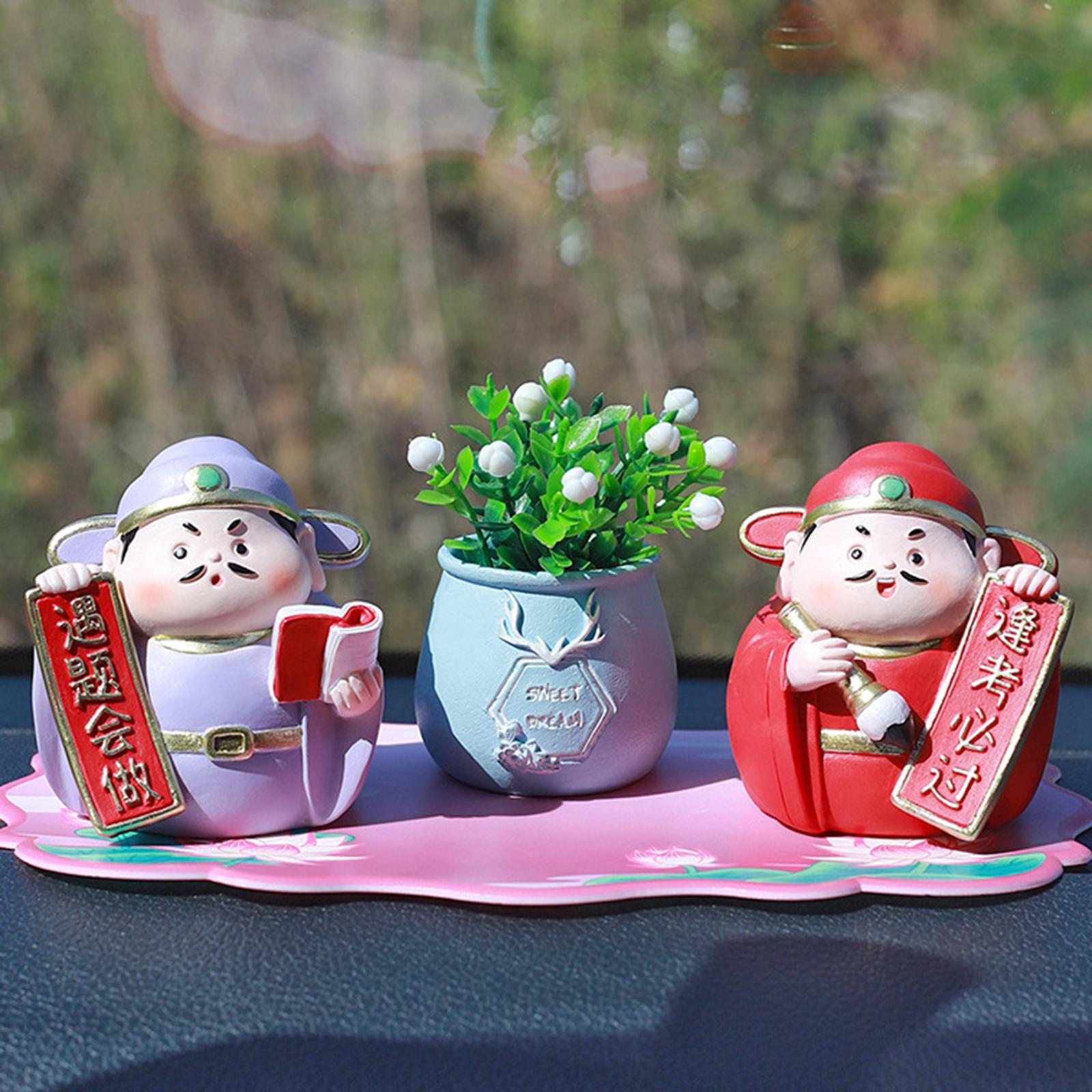 Miniature Figure Cute Mini Desktop Ornament for Desk Bedroom Home Decoration Style A