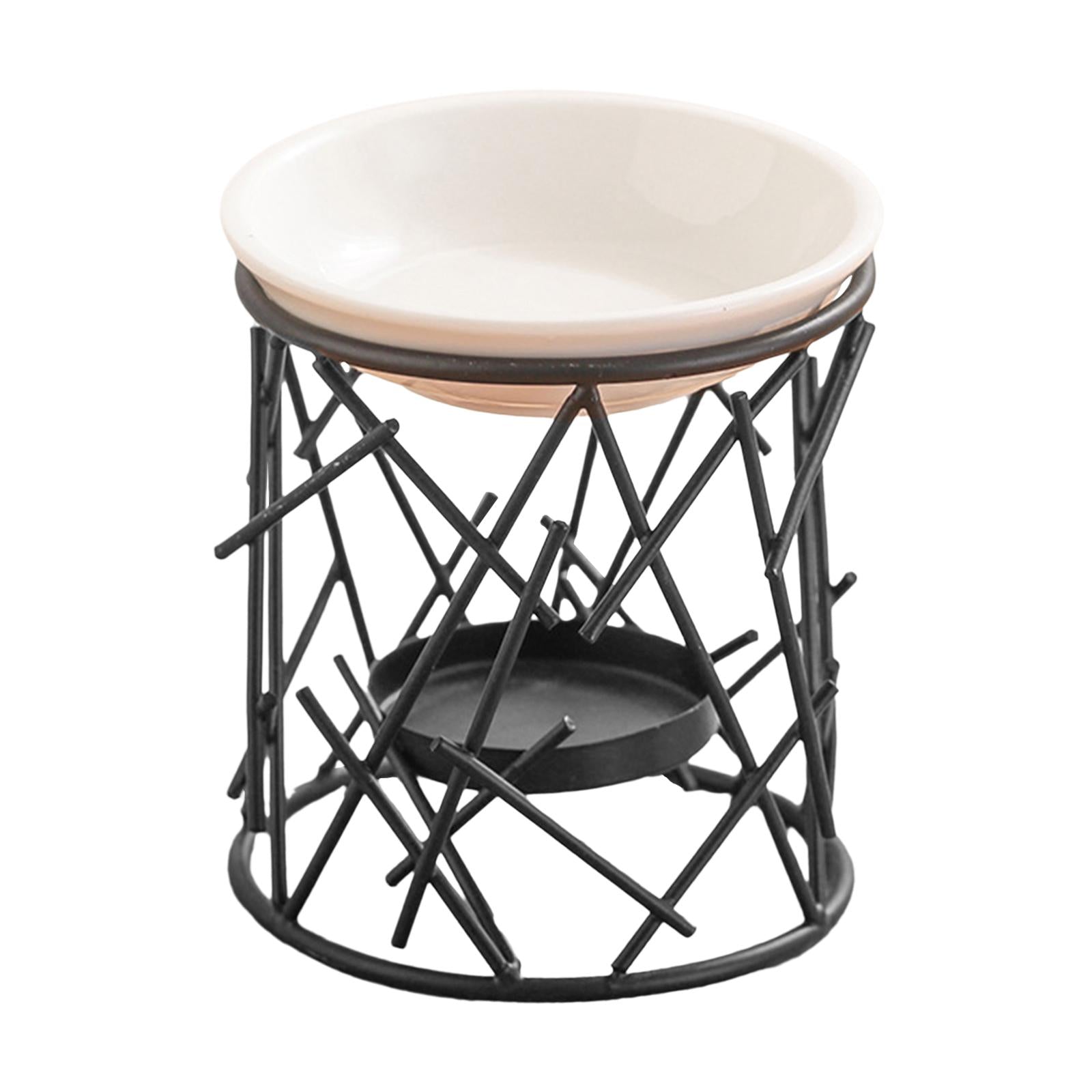 Essential Oil Burner Decorative Essential Oil Diffuser for Home Yoga Bedroom Black