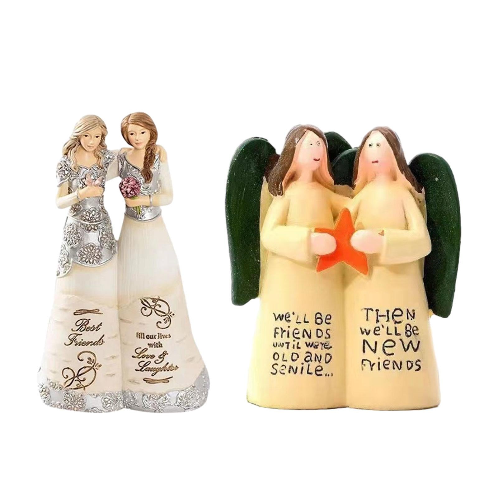 Sister Figurine Sister Gifts Art Crafts for Entrance Cabinet Table Bookshelf Girls