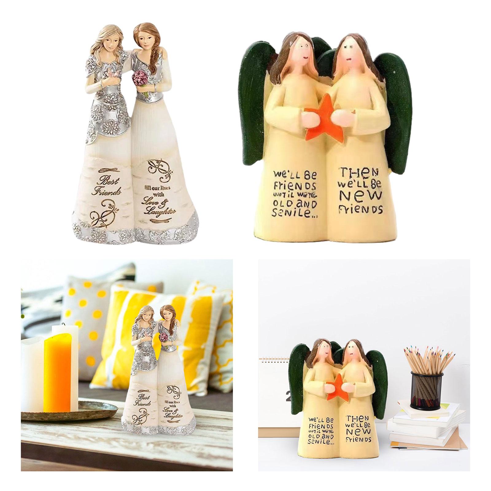 Sister Figurine Sister Gifts Art Crafts for Entrance Cabinet Table Bookshelf Girls