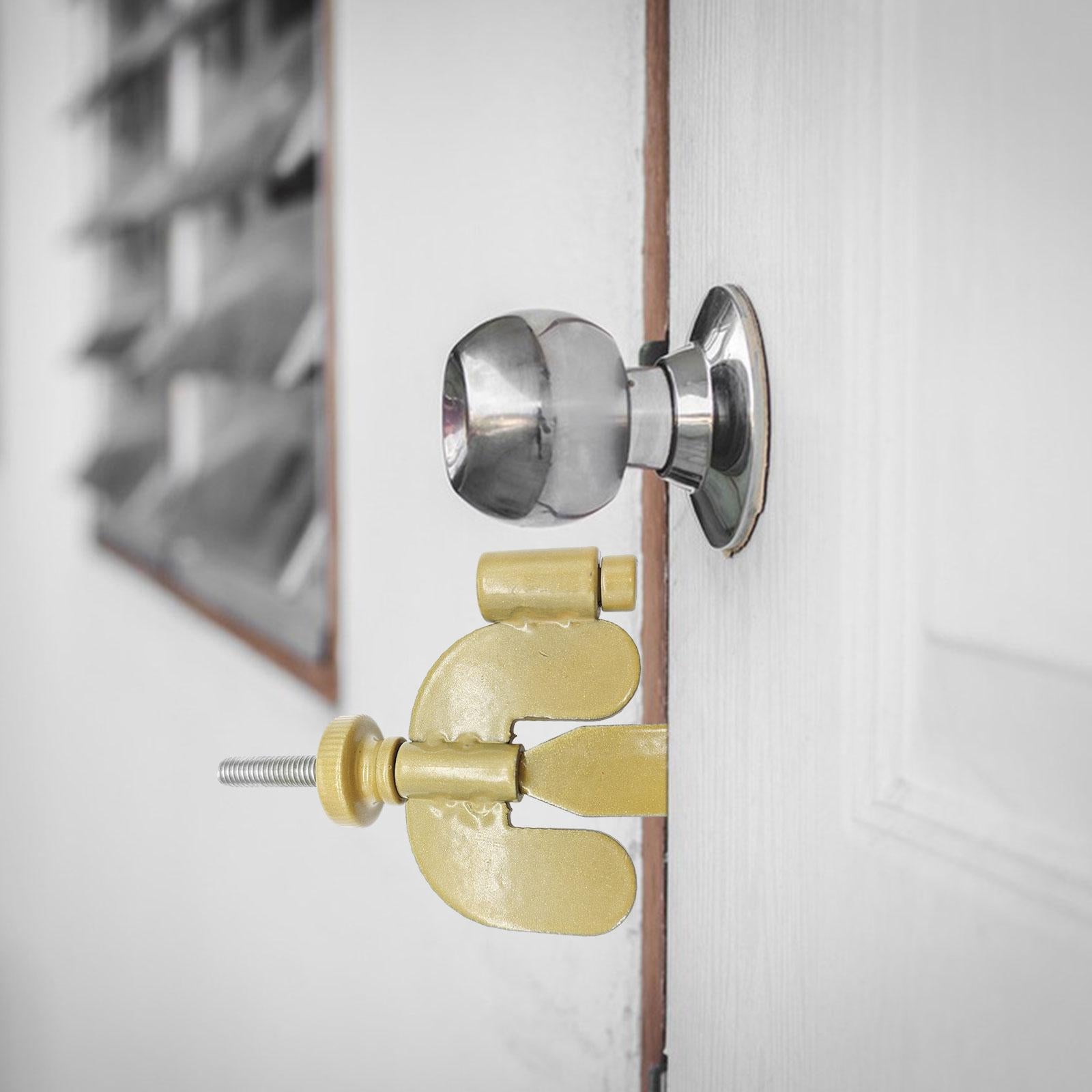 Portable Door Lock Door Locks from Inside for Bedroom Apartment Rooms all golden