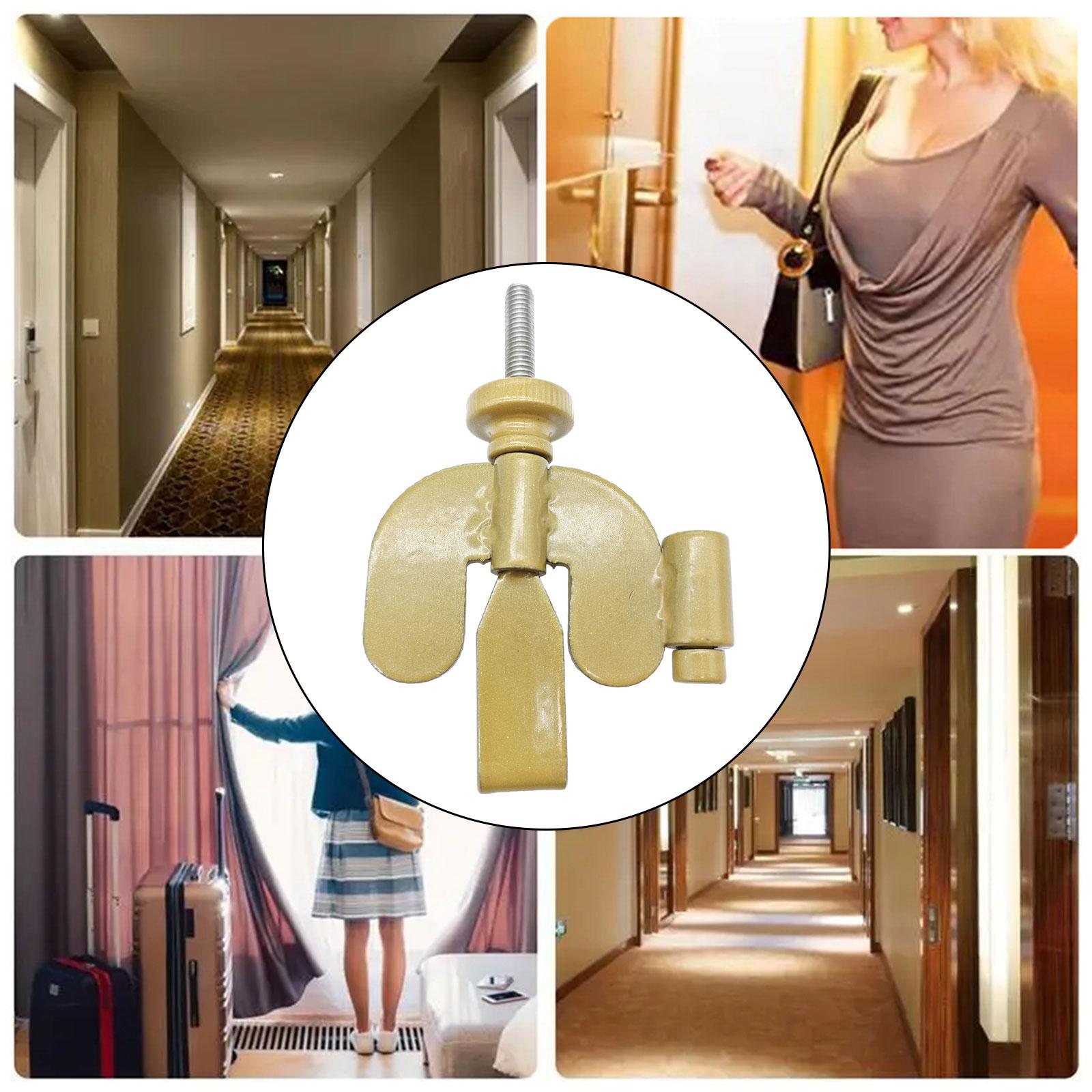 Portable Door Lock Door Locks from Inside for Bedroom Apartment Rooms all golden
