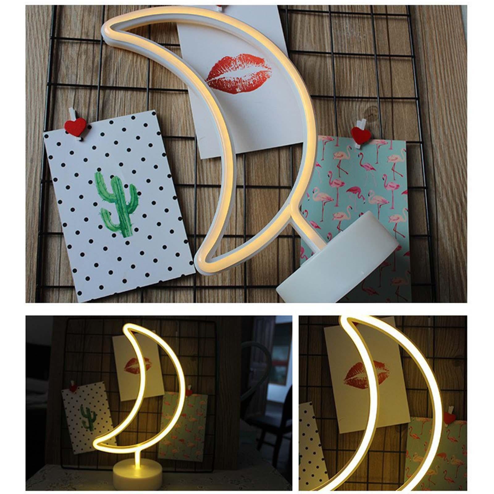 Moon Neon Light Ornament Moon Light for Bar Room Decoration Remembrance Gift