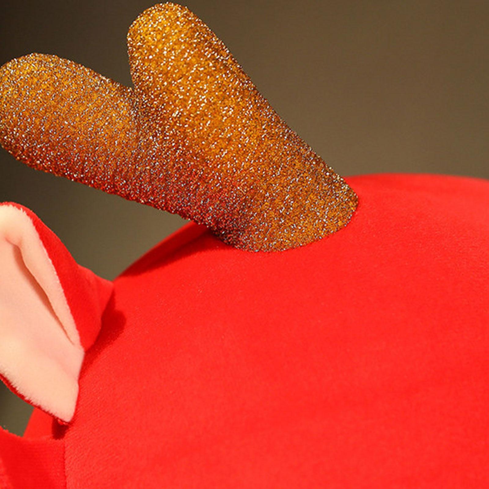 Stuffed Animal Ornament Decor Party Favors Chinese New Year Dragon Plush Toy Red