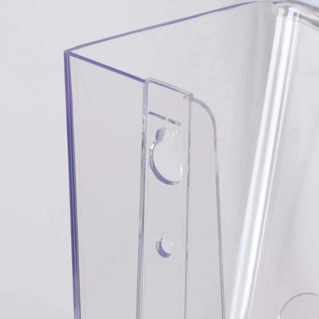Wall Mount Brochure Holder Magazine Rack Flyer Holder for Exhibition Durable Vertical