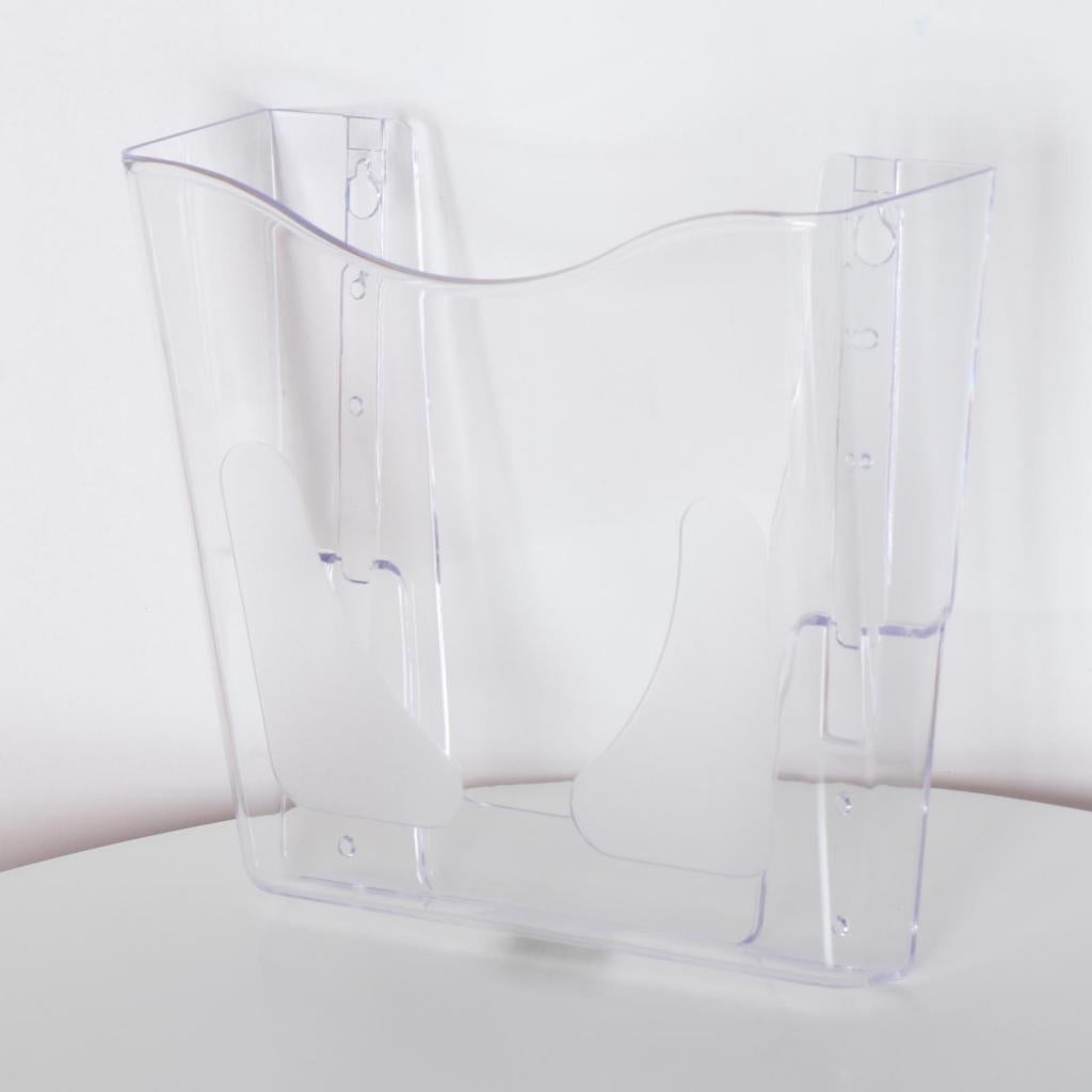 Wall Mount Brochure Holder Magazine Rack Flyer Holder for Exhibition Durable Vertical