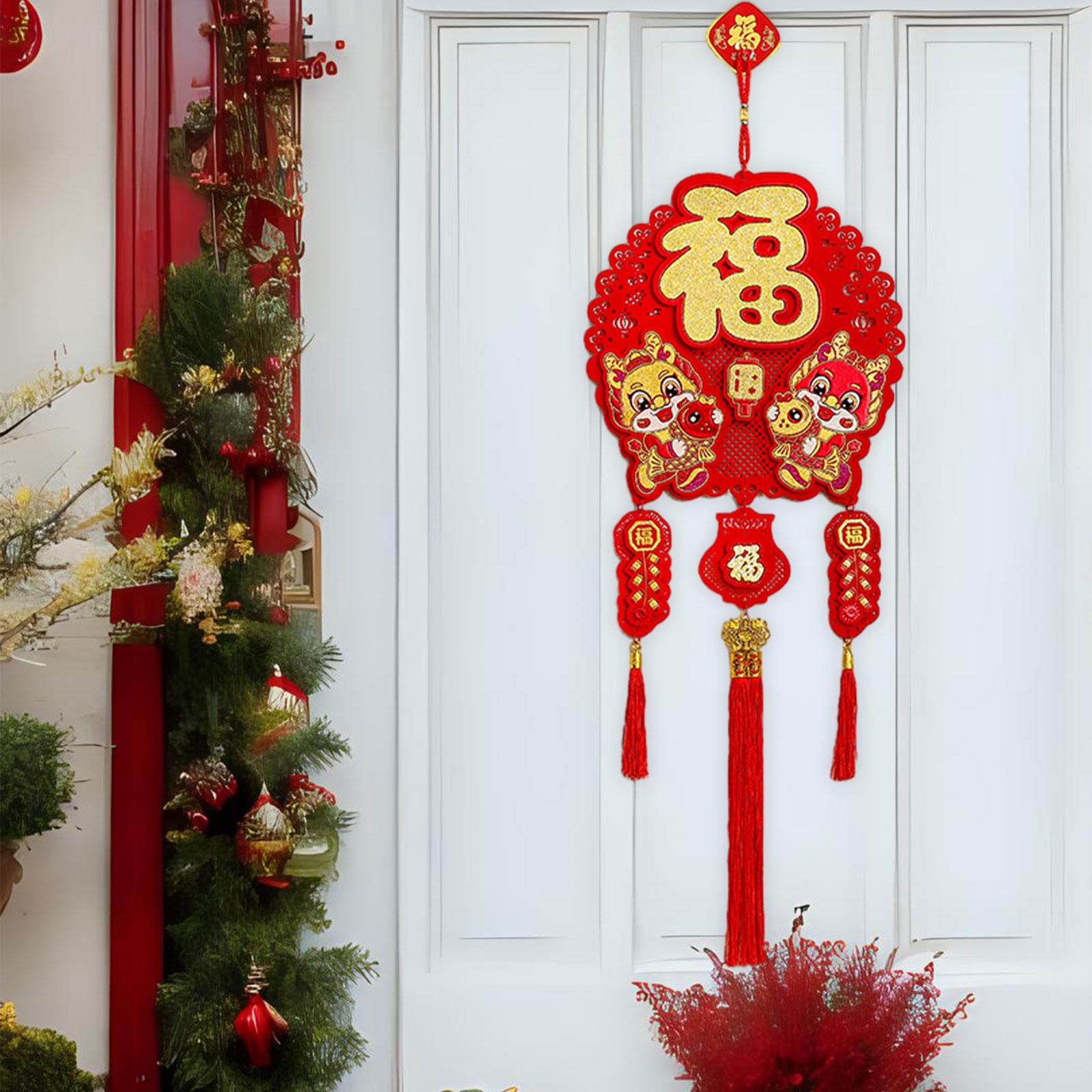 Chinese New Year Hanging Decoration Ornaments for Wall Office Party Supplies 34x95cm