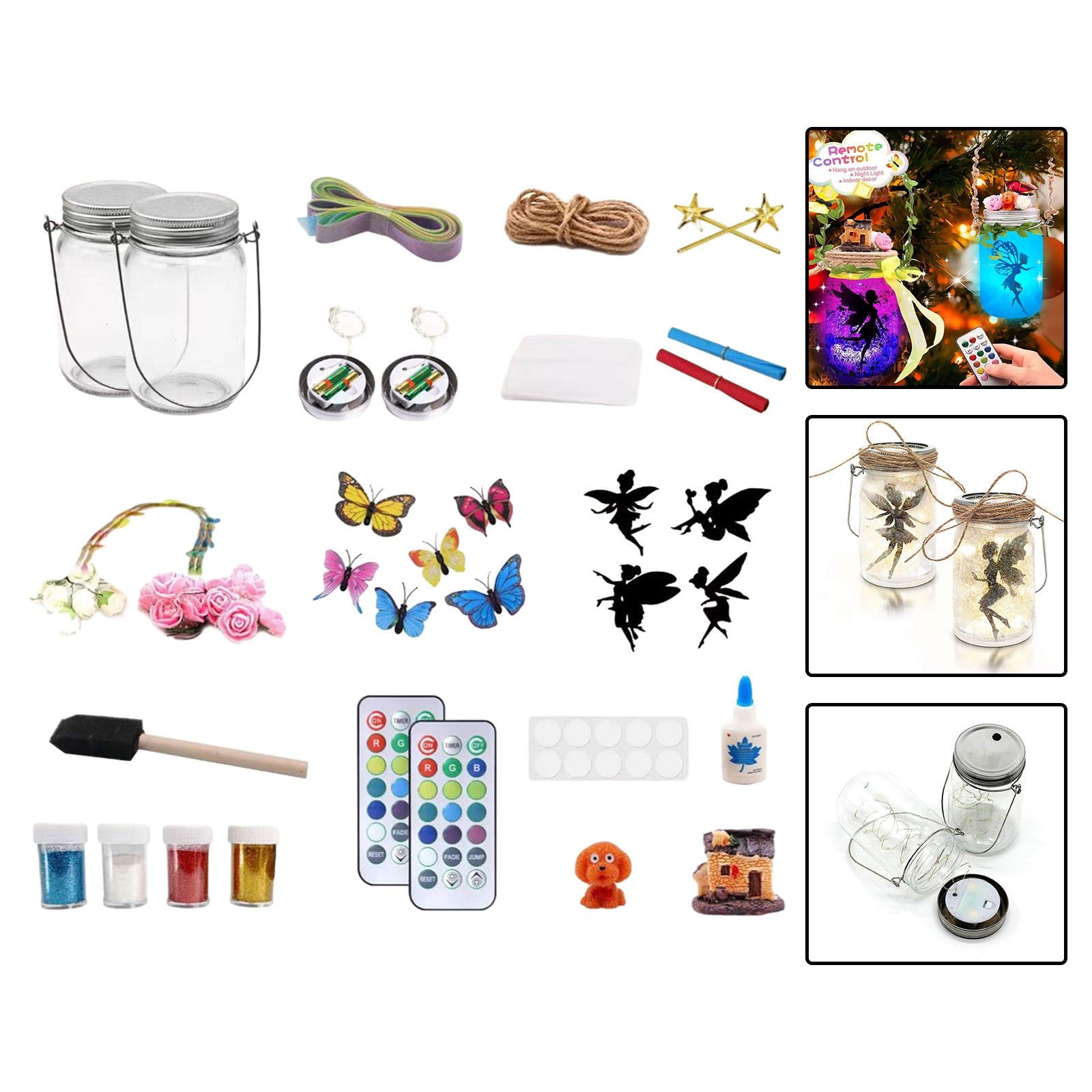 DIY Kids Fairy Lantern Craft Kit Remote Control Handicraft Activity Handmade