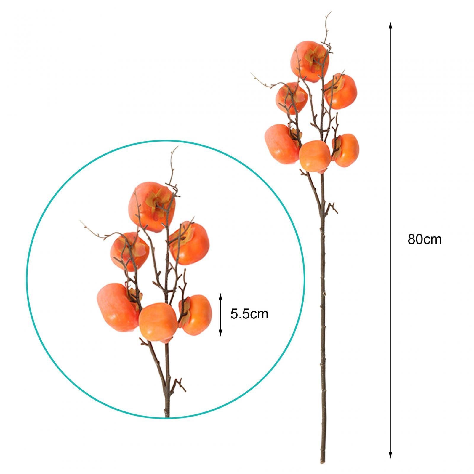 Artificial Persimmon Bouquet Fruit Branches for Wedding Anniversary Birthday