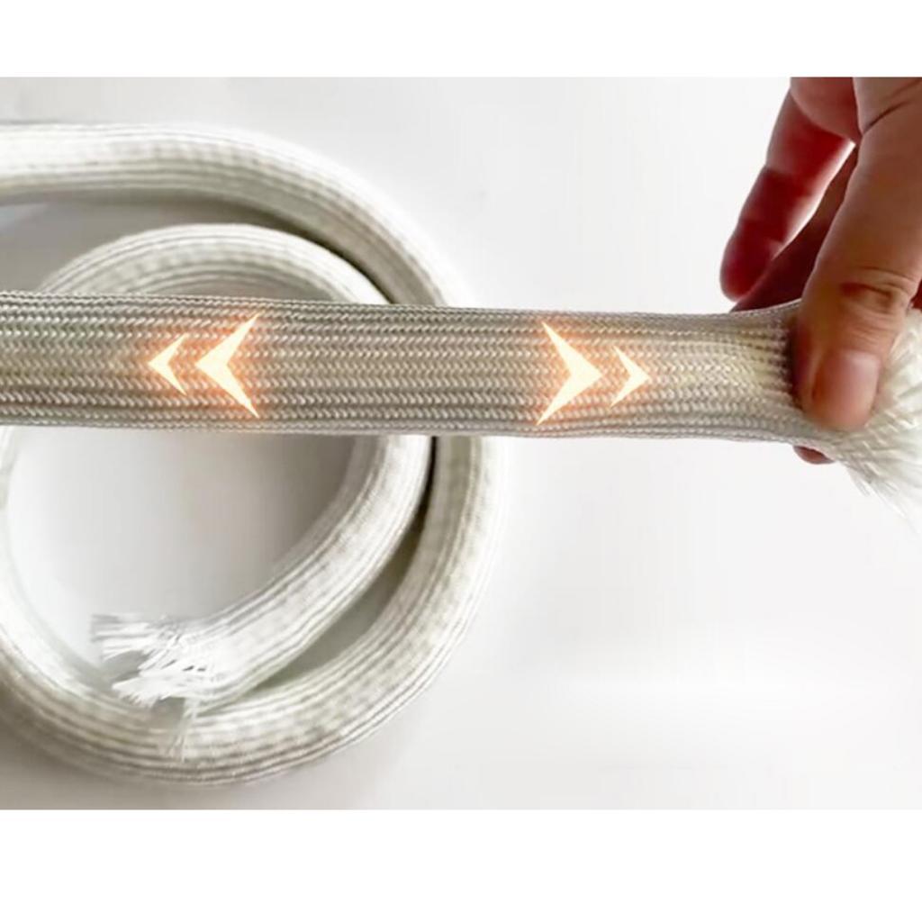 Stove Fireplace Door Fiberglass Rope Gasket Airtight Seal High Density White 14mmx2.5m