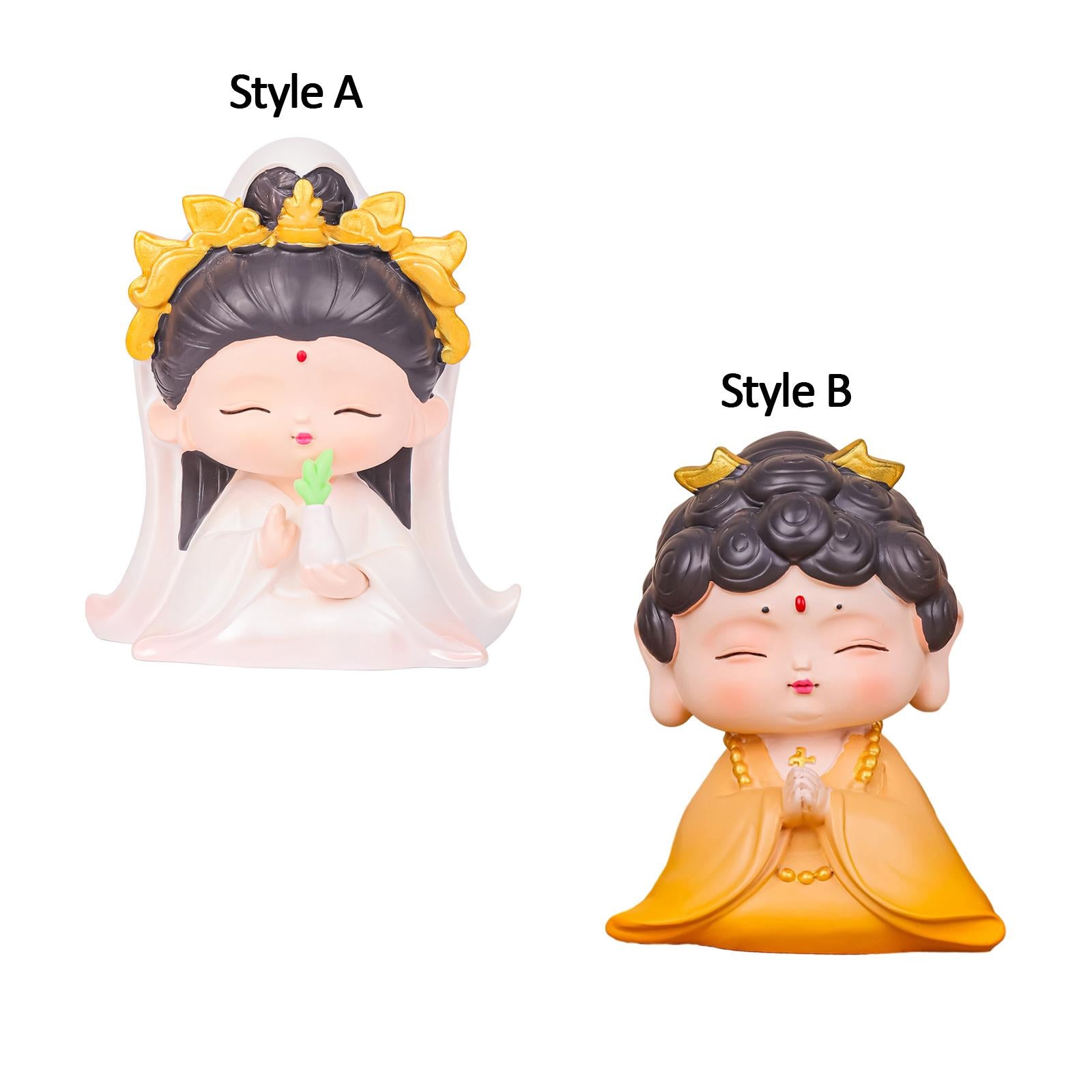 Figurines Statue Decoration 2024 New Year Decorative Statue for Festival Car Style A