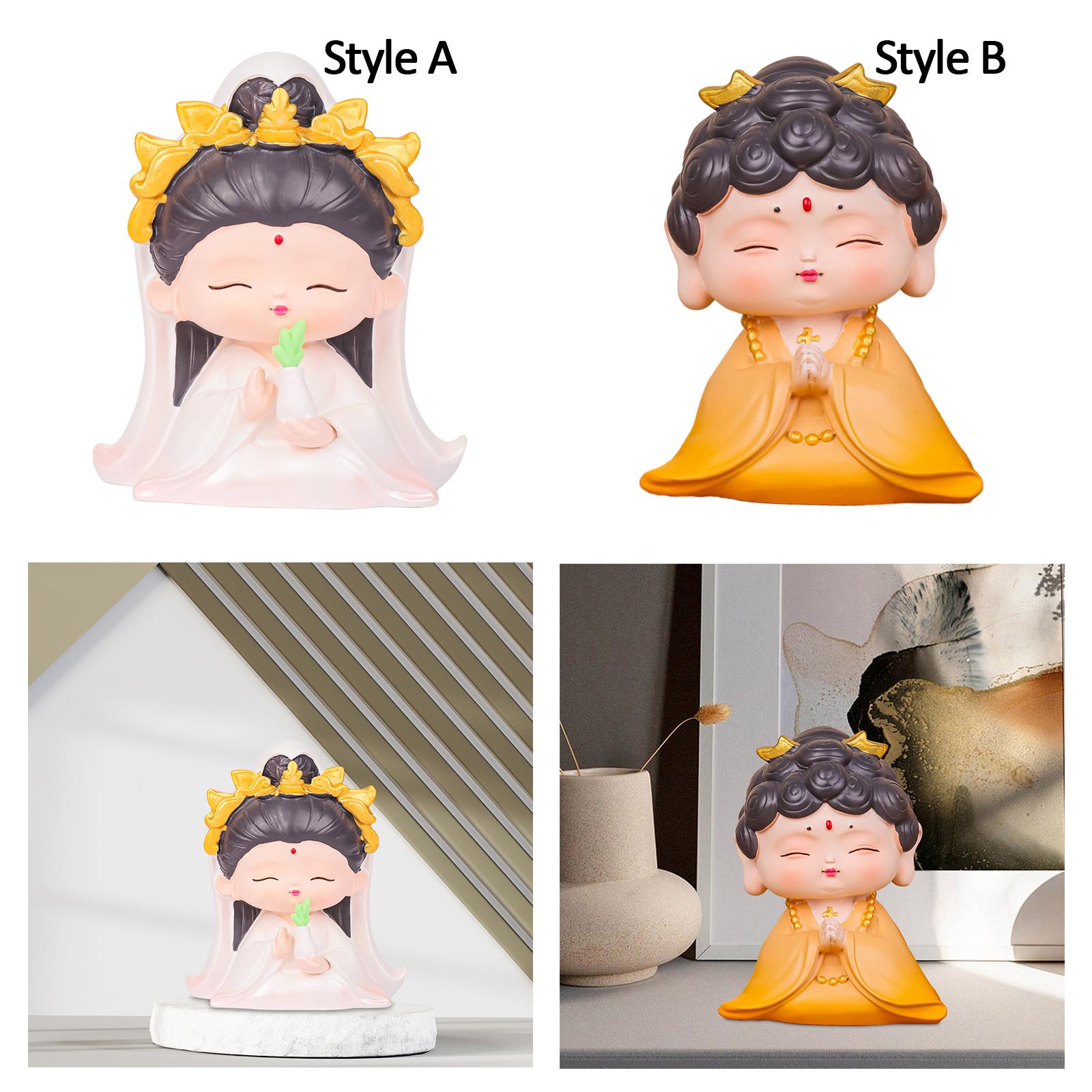 Figurines Statue Decoration 2024 New Year Decorative Statue for Festival Car Style A