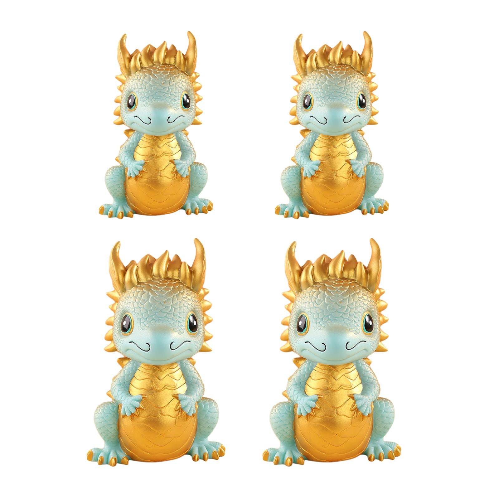 Year of The Dragon Piggy Bank Cartoon Cute Dragon Statue for Girls Kids Boys Small with lock