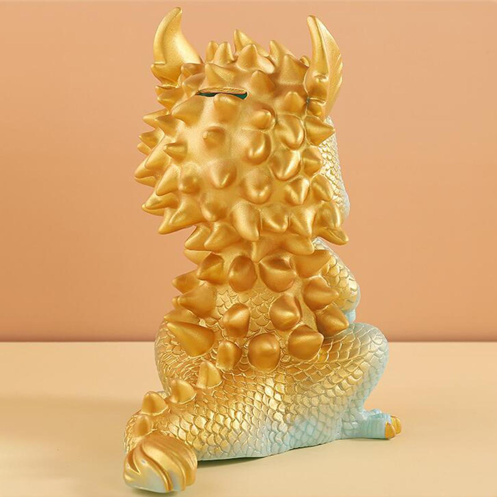 Year of The Dragon Piggy Bank Cartoon Cute Dragon Statue for Girls Kids Boys Small without lock