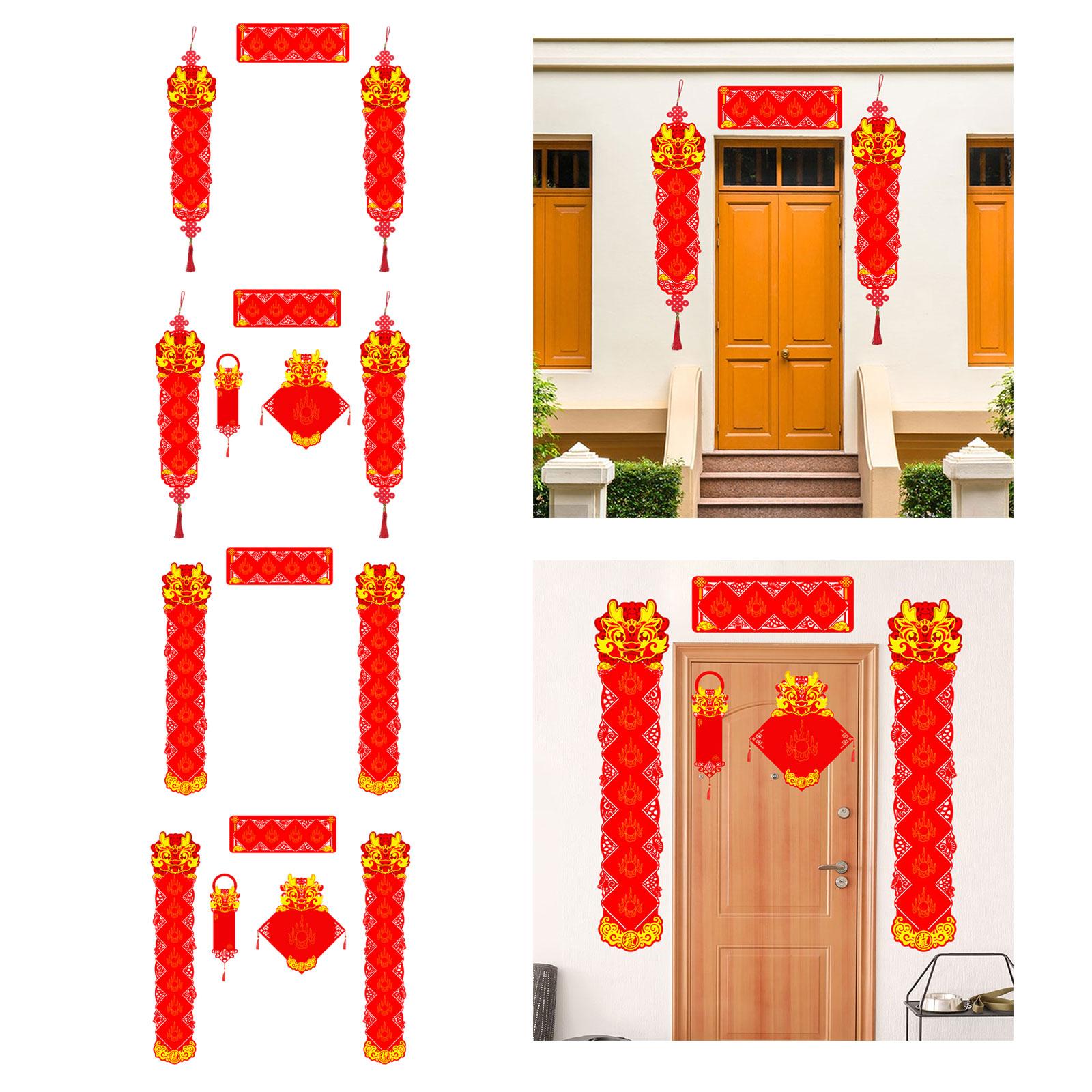 Spring Festival Couplets Chinese New Year Couplets for Festival Wall Windows Four Words