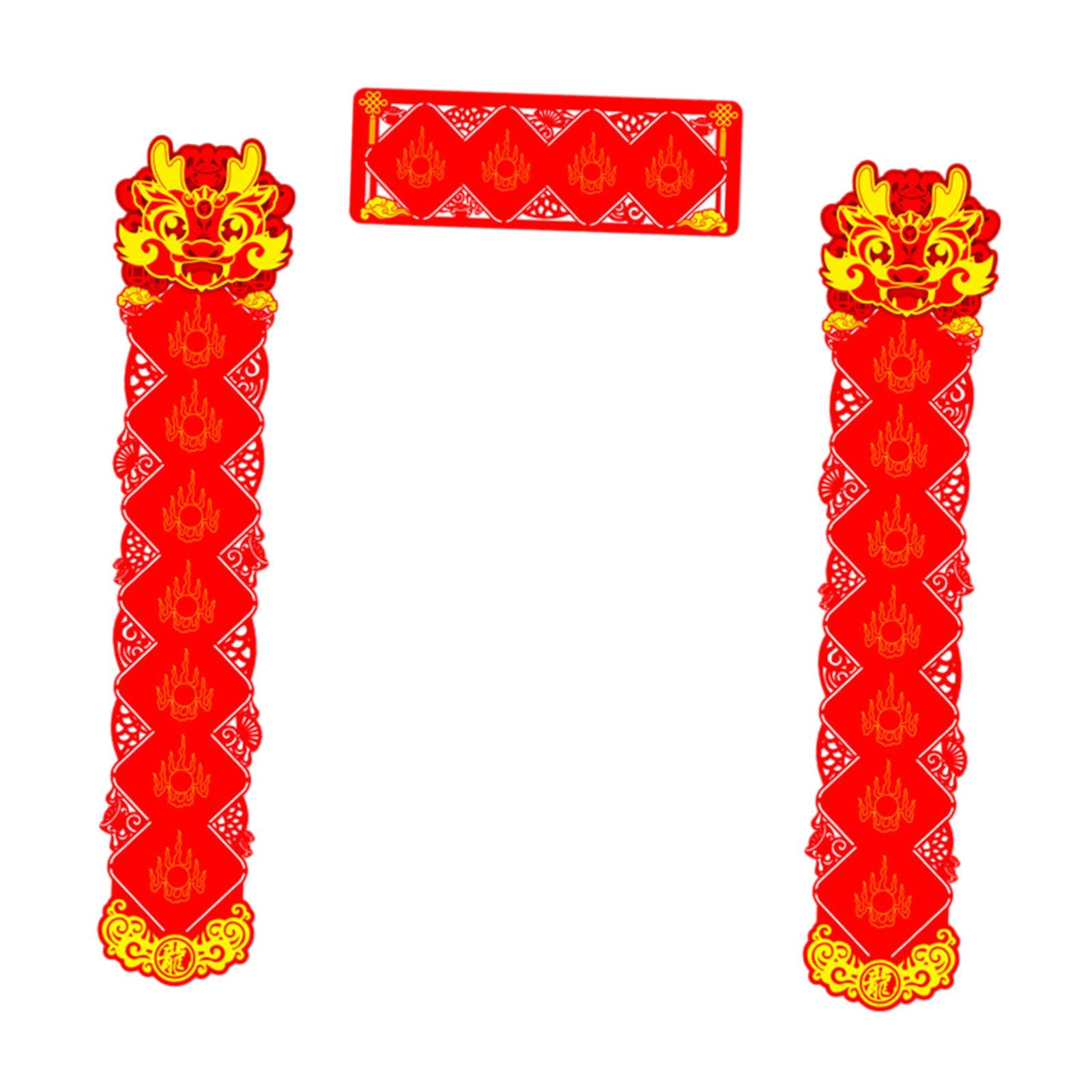 Spring Festival Couplets Chinese New Year Couplets for Festival Wall Windows Seven Words
