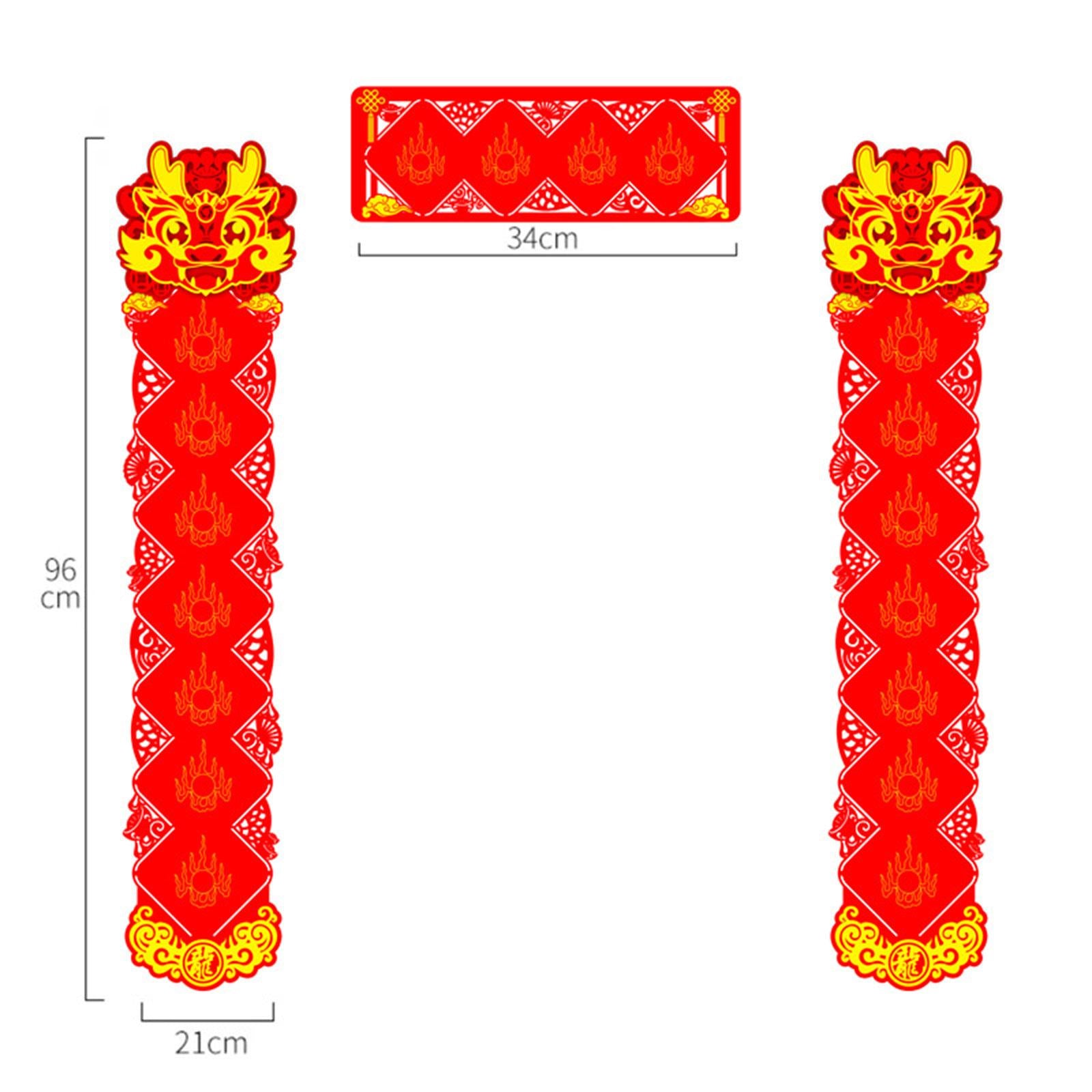Spring Festival Couplets Chinese New Year Couplets for Festival Wall Windows Seven Words