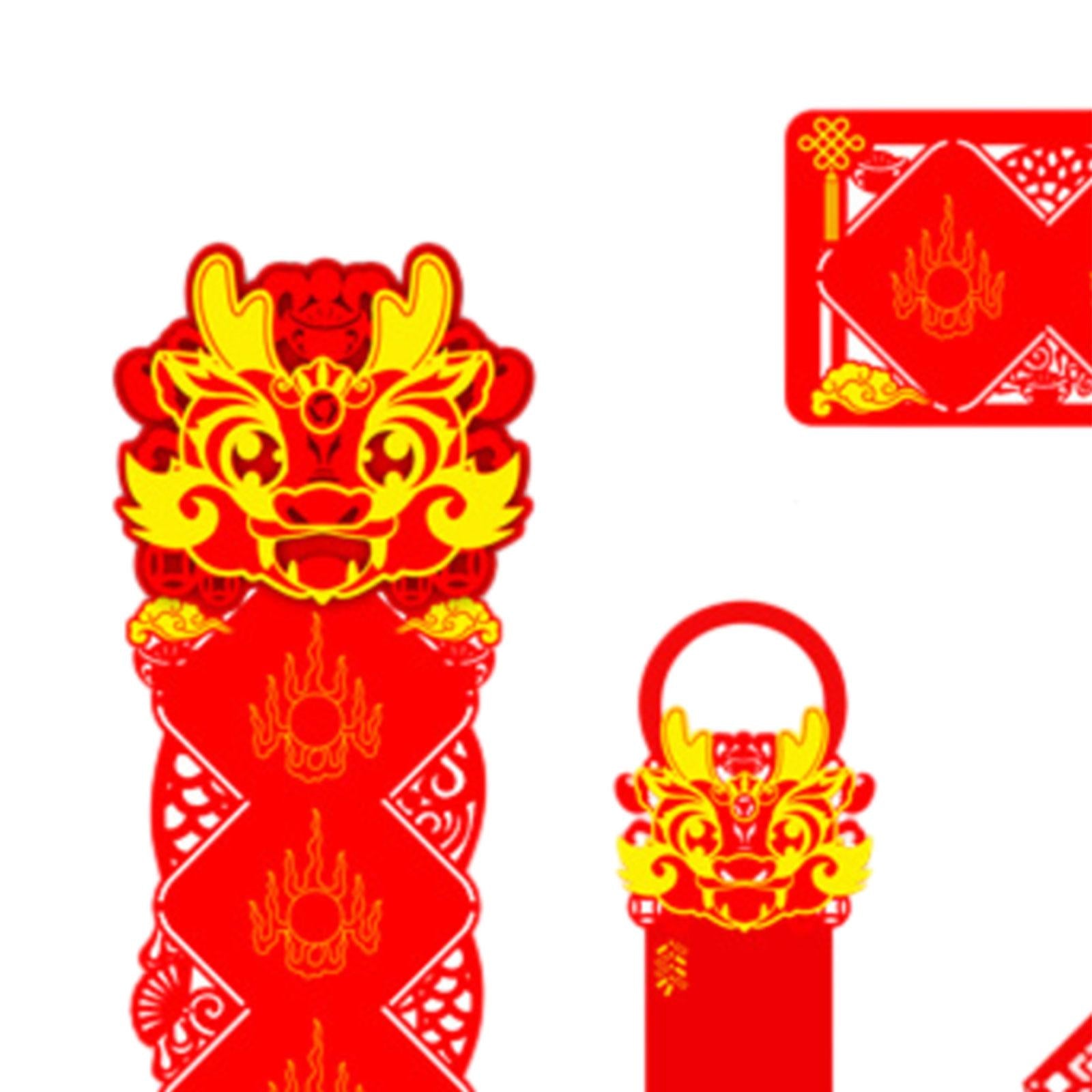 Spring Festival Couplets Chinese New Year Couplets for Festival Wall Windows Seven Words Set