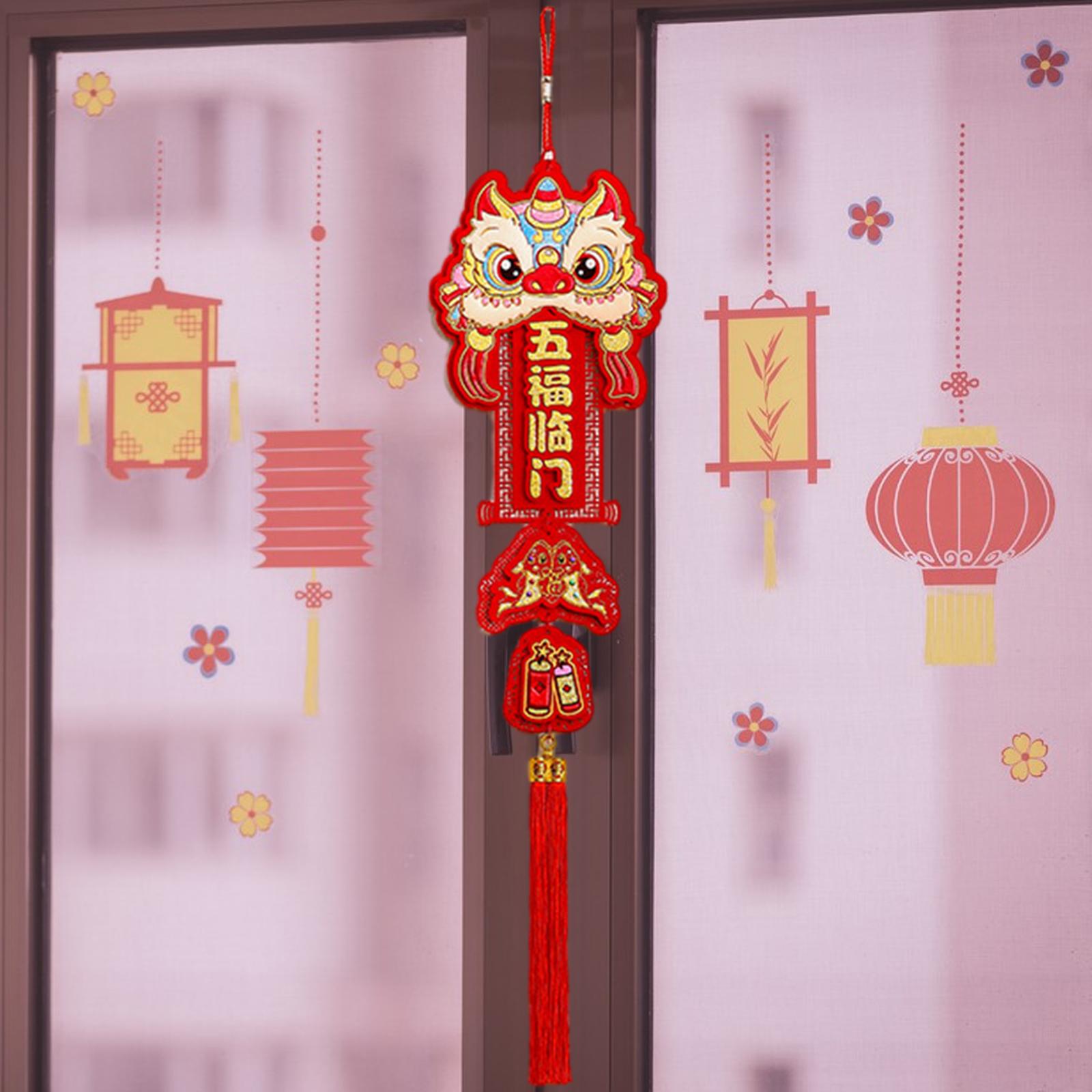 Chinese New Year Hanging Decorations 20x93cm for Entrance Window Celebration