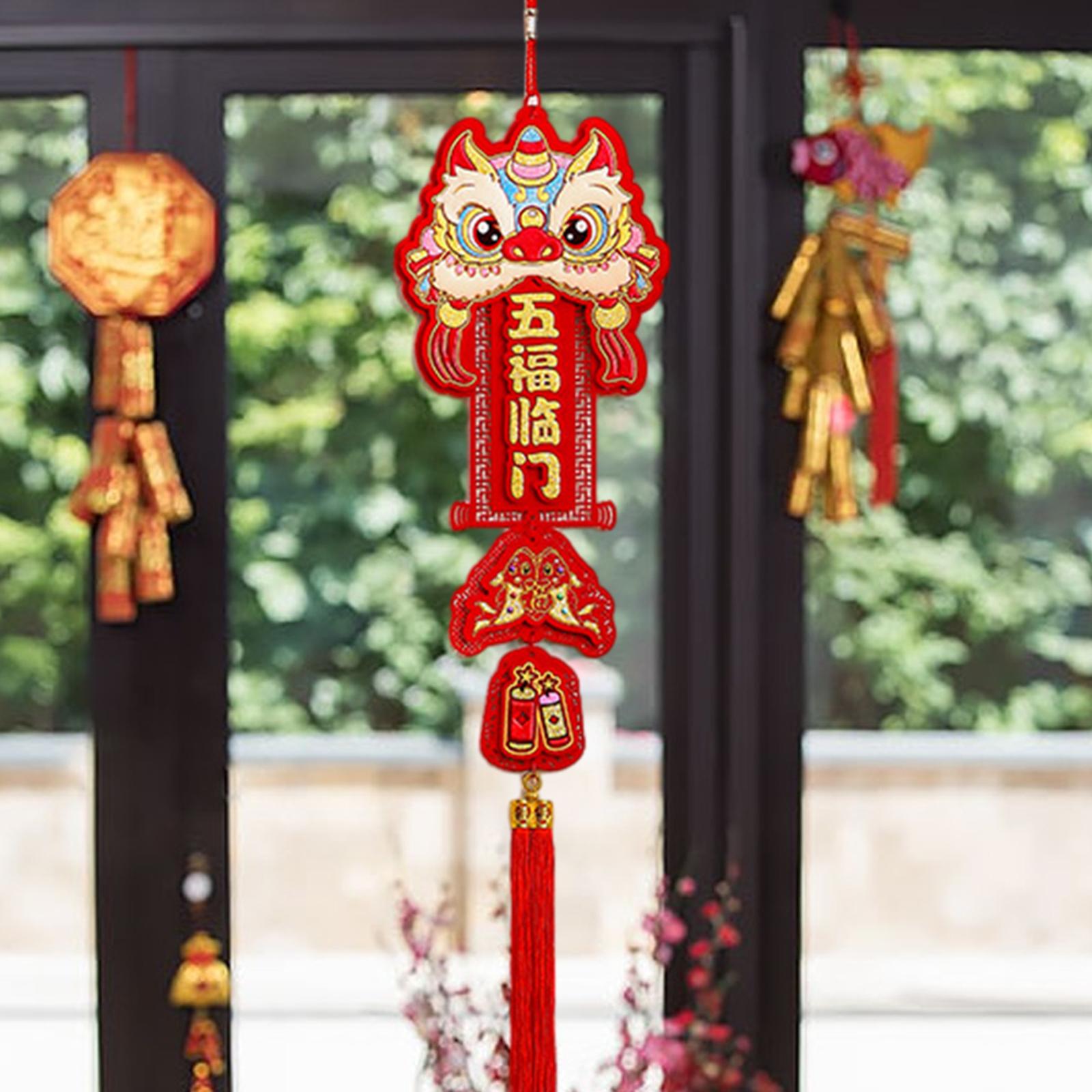 Chinese New Year Hanging Decorations 20x93cm for Entrance Window Celebration