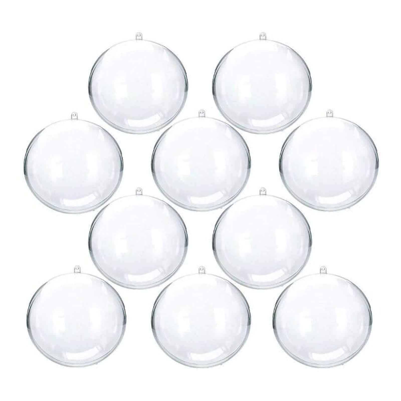 30 Pieces Transparent Ball DIY Empty Xmas Gift Ornaments Ball for Party Home