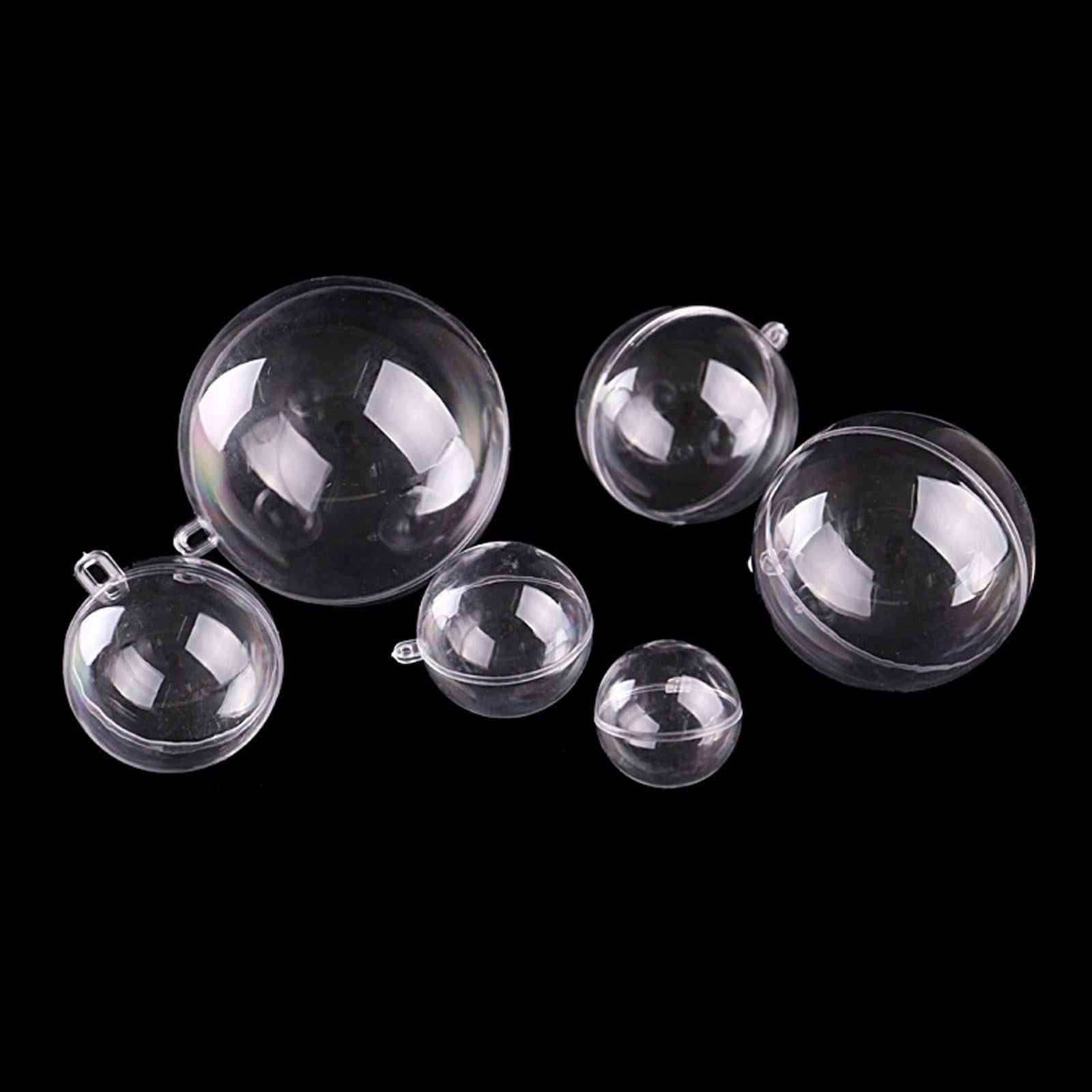 30 Pieces Transparent Ball DIY Empty Xmas Gift Ornaments Ball for Party Home
