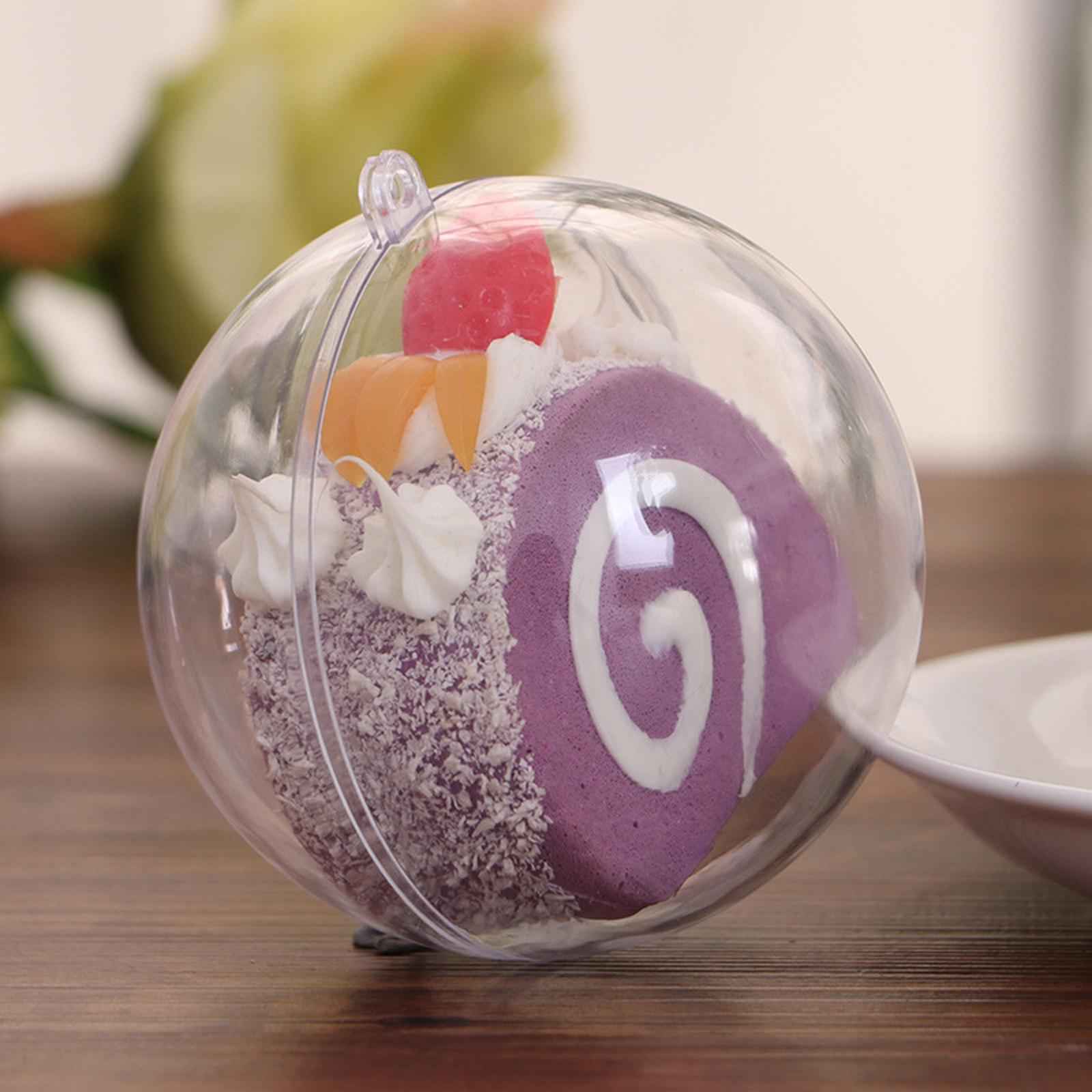 30 Pieces Transparent Ball DIY Empty Xmas Gift Ornaments Ball for Party Home