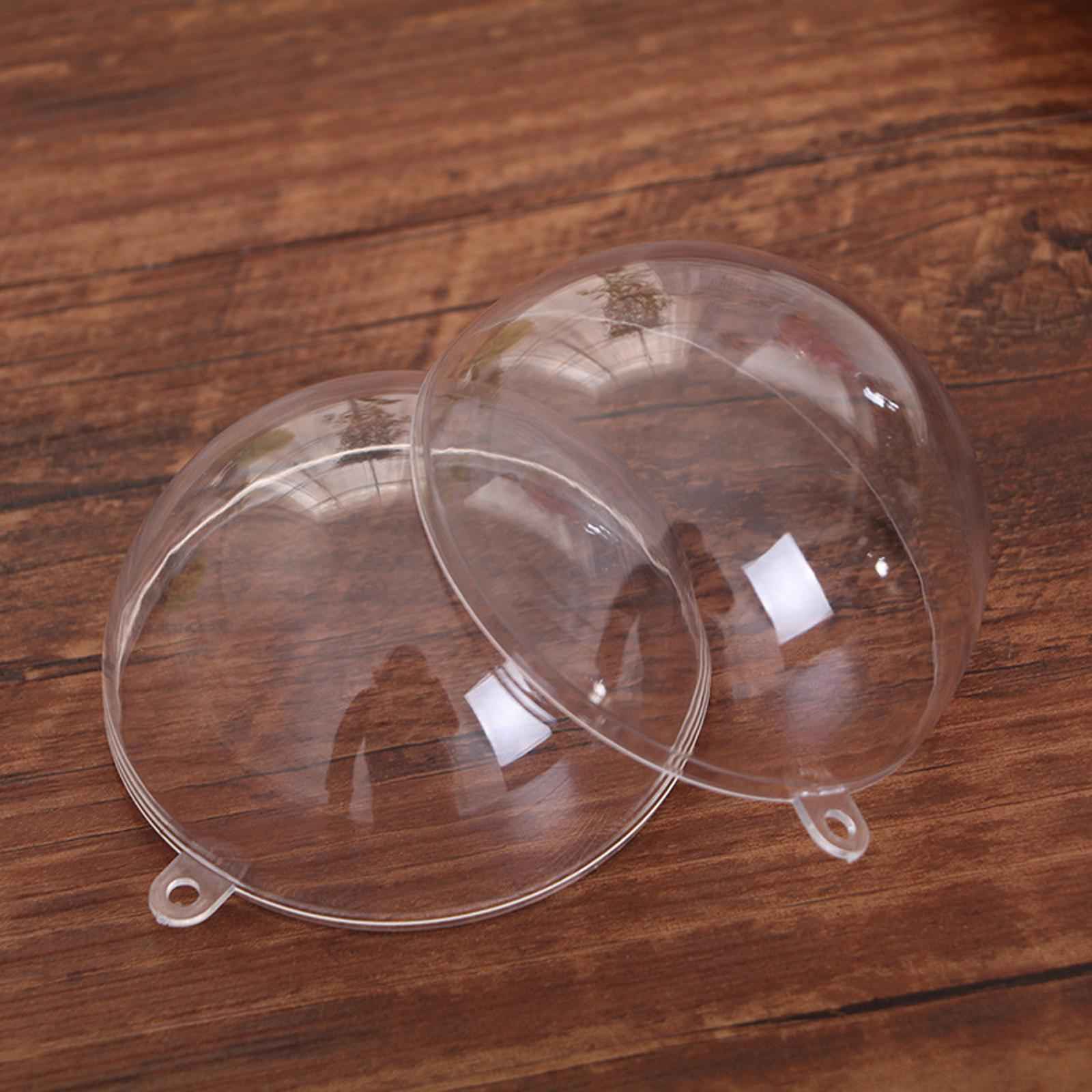 30 Pieces Transparent Ball DIY Empty Xmas Gift Ornaments Ball for Party Home
