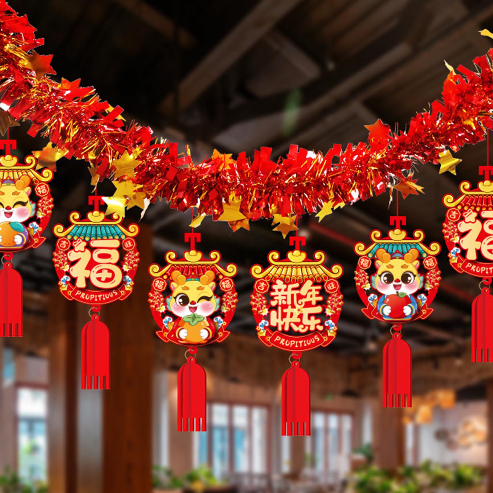 2024 Chinese Spring Festival Hanging Garland Room Decoration for Living Room