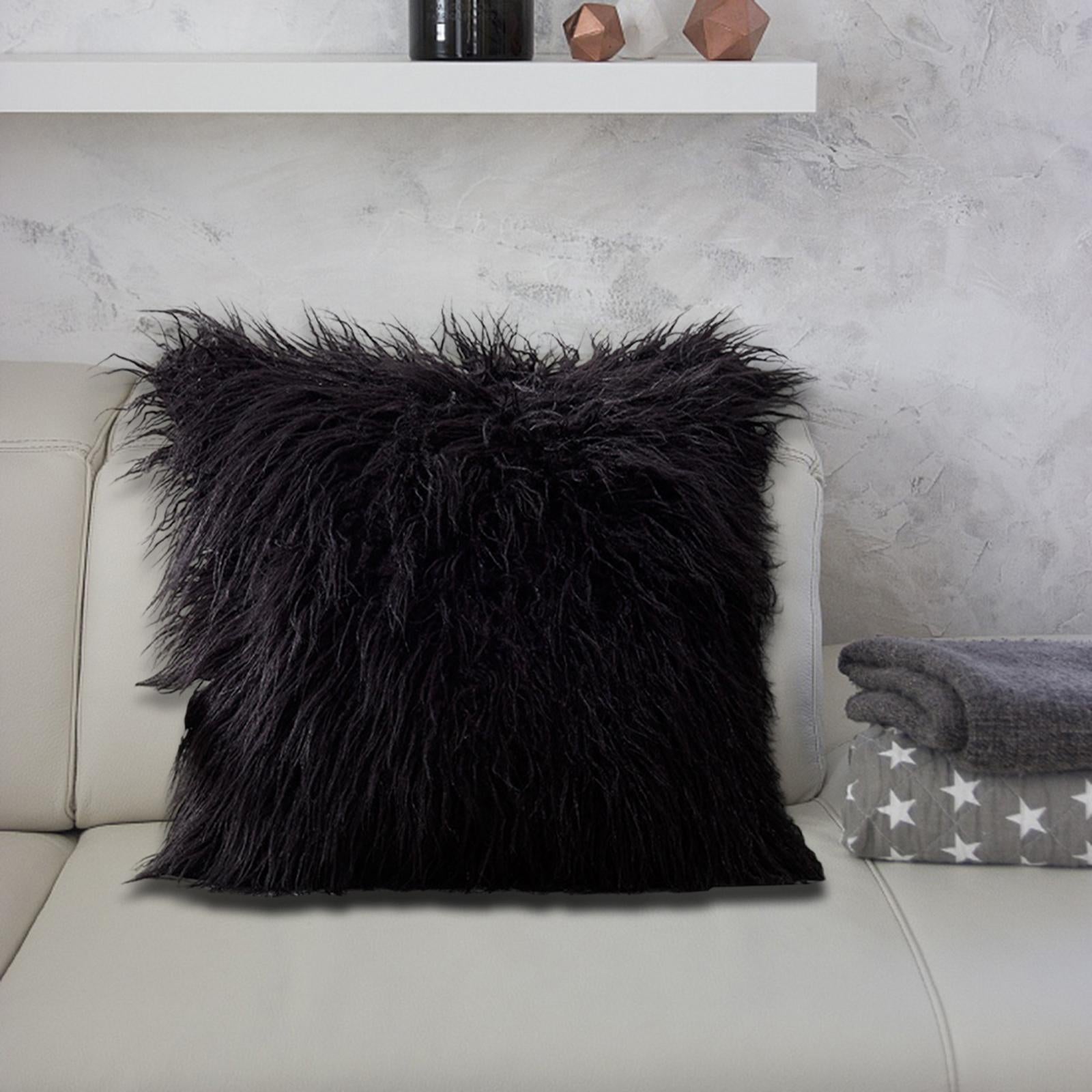 Throw Pillow Covers Stylish Throw Pillows Case for Sofa Drawing Room Wedding Black 45cmx45cm