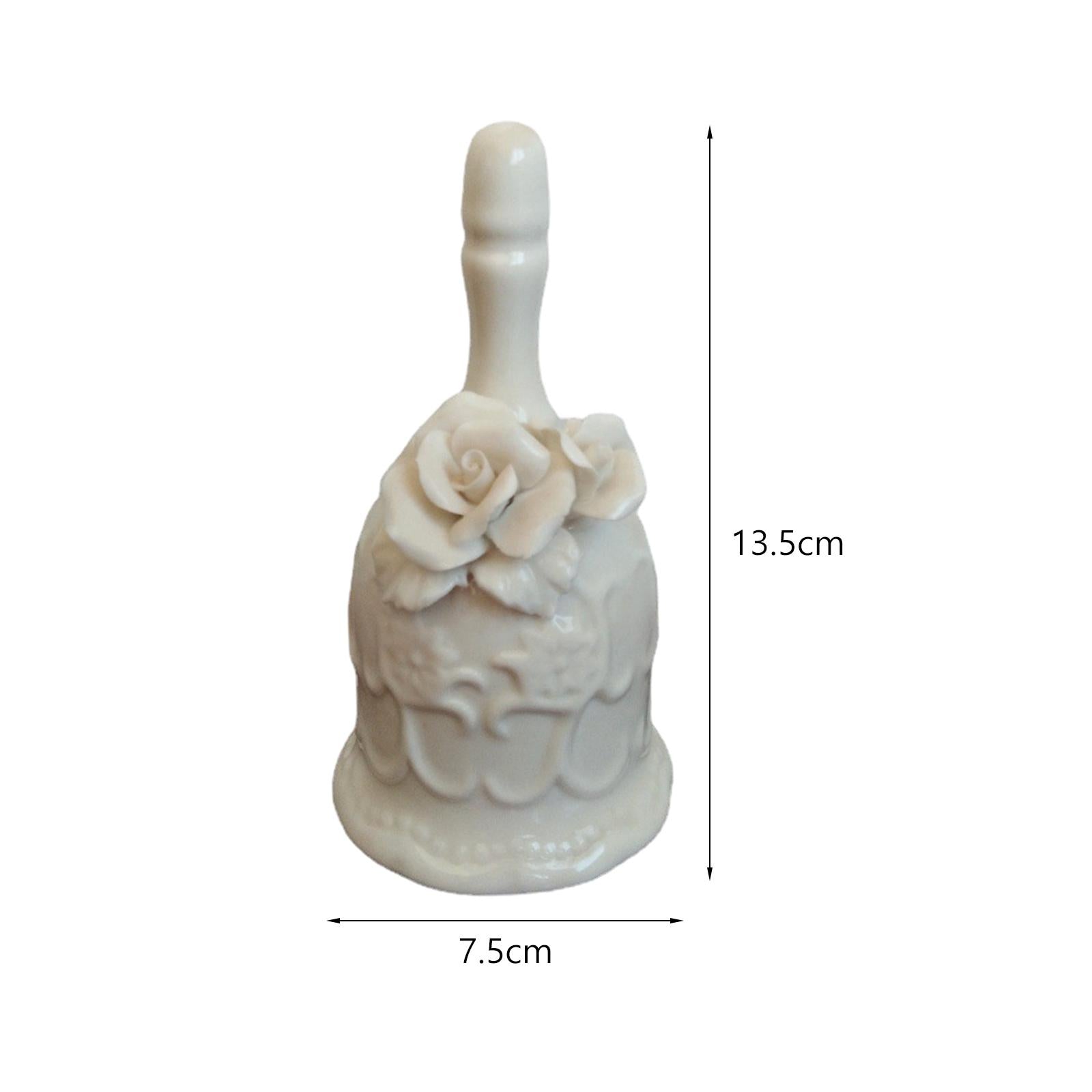 Handbell Ceramic Serving Bell Anniversary Dinner Bell Resturant Service Bell