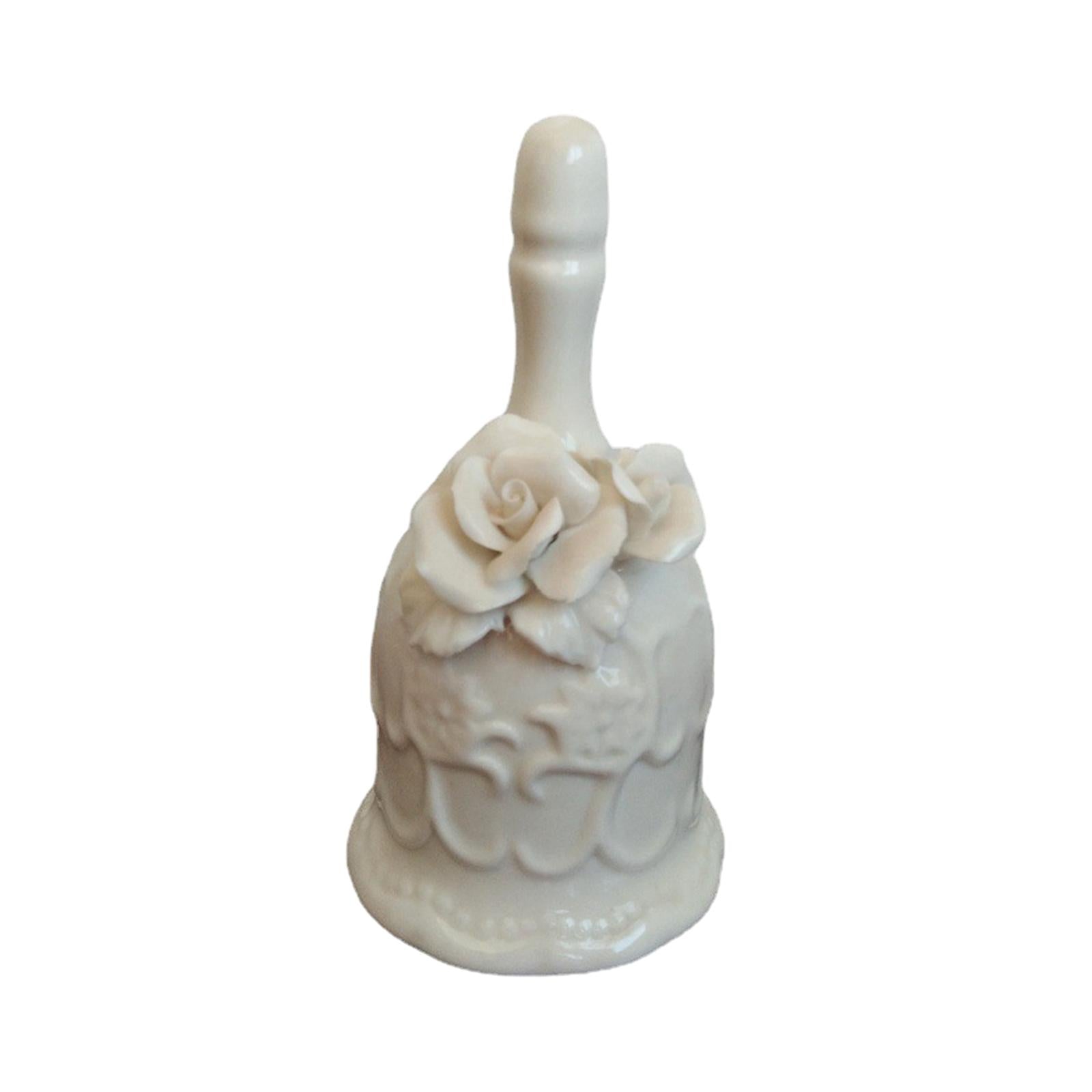 Handbell Ceramic Serving Bell Anniversary Dinner Bell Resturant Service Bell