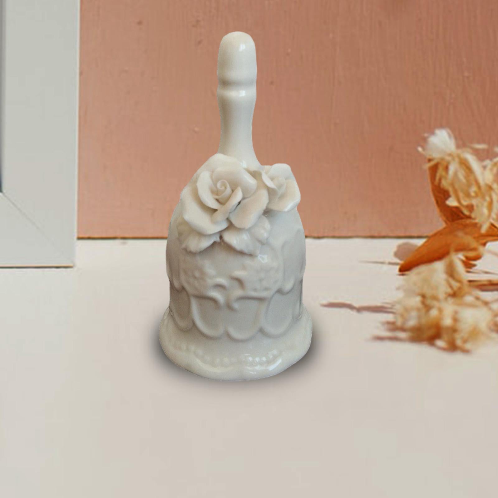 Handbell Ceramic Serving Bell Anniversary Dinner Bell Resturant Service Bell