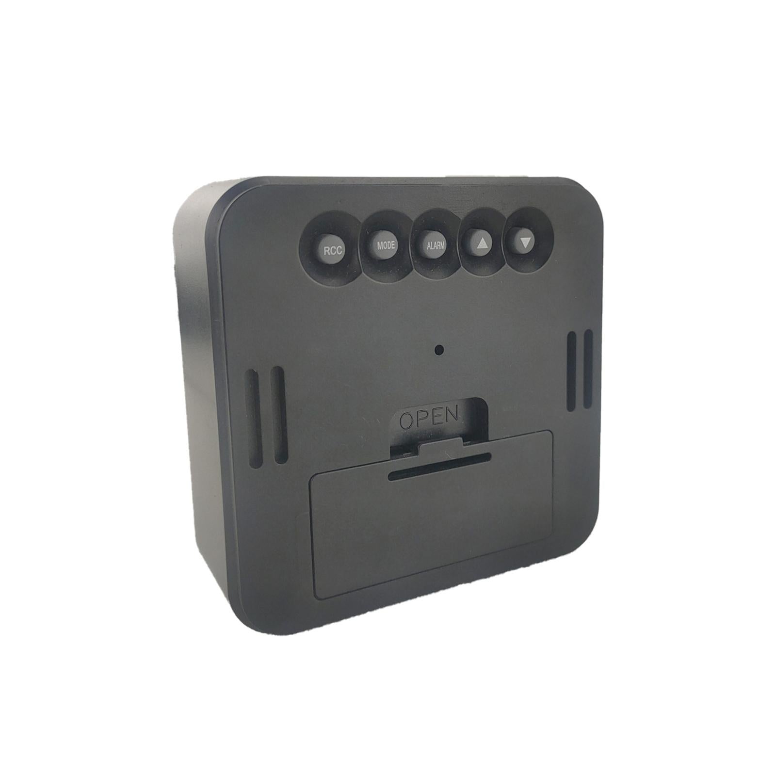 Digital Alarm Clock Modern Mute Clock Table Clock for Office Bedside Kitchen black