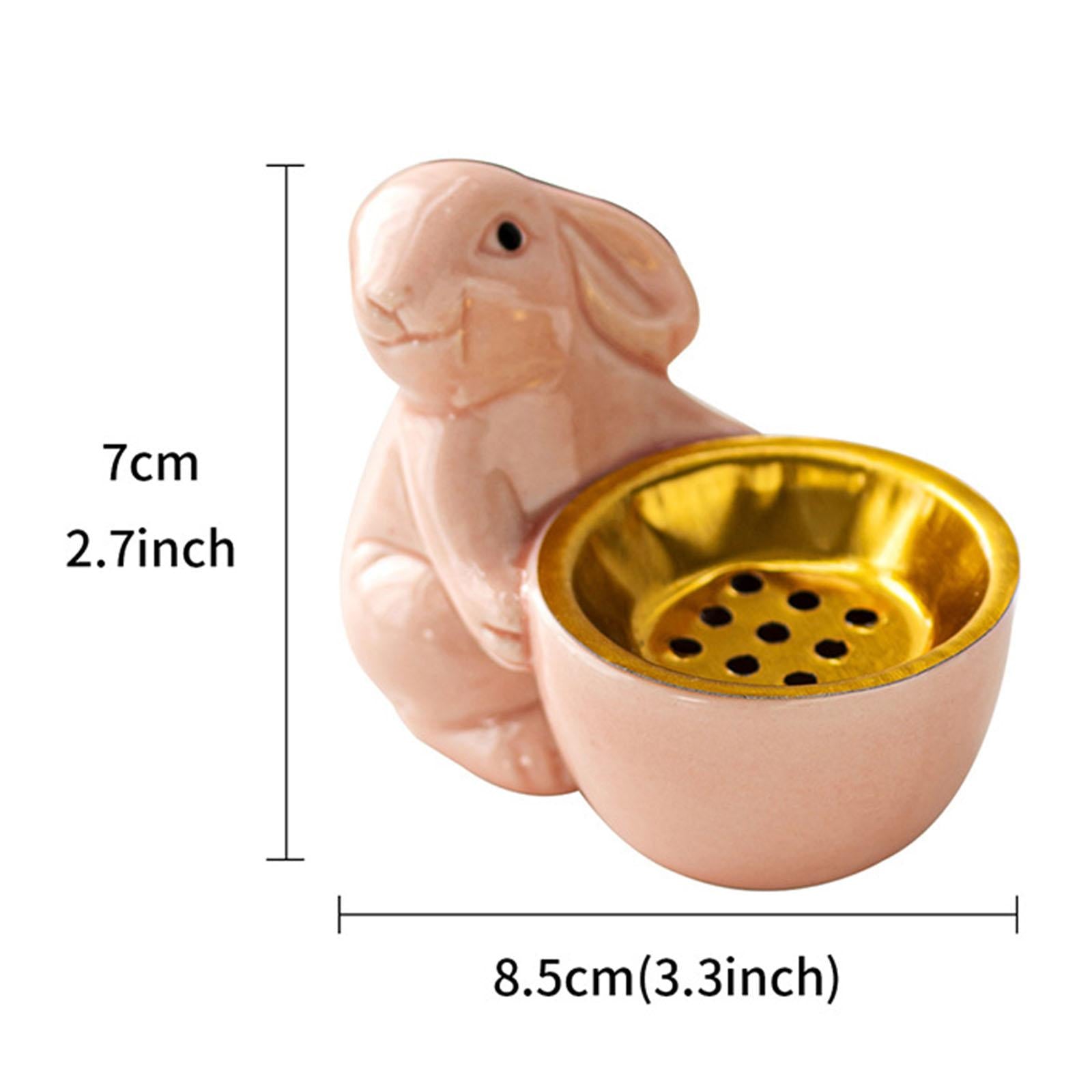 Rabbit Incense Holder Rabbit Incense Burner for Living Room Indoor Bookshelf Pink