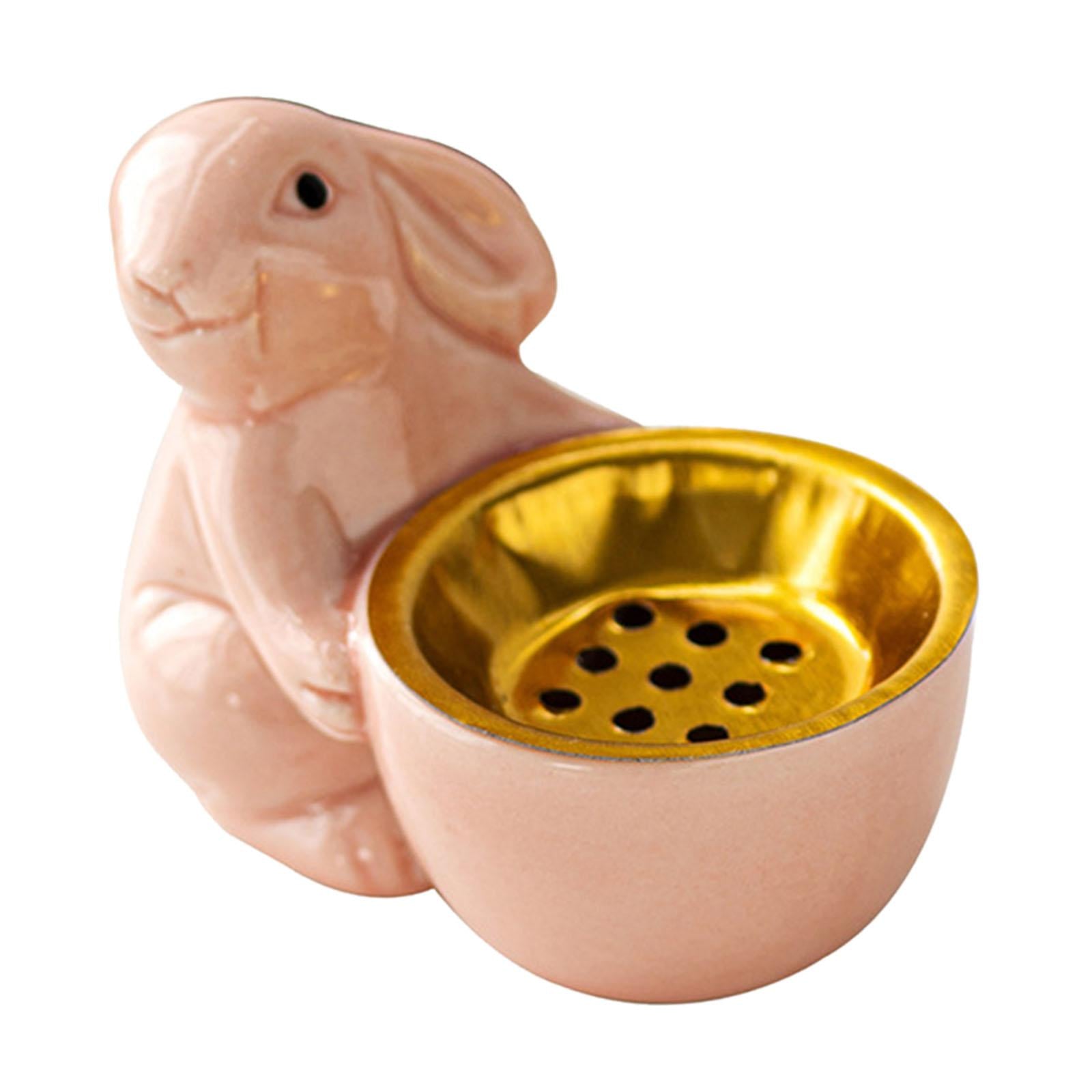 Rabbit Incense Holder Rabbit Incense Burner for Living Room Indoor Bookshelf Pink
