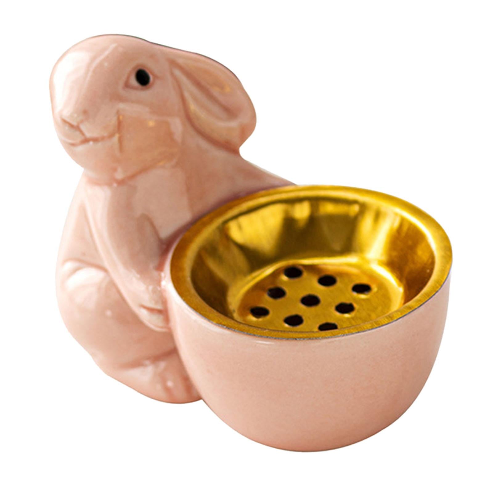 Rabbit Incense Holder Rabbit Incense Burner for Living Room Indoor Bookshelf Pink