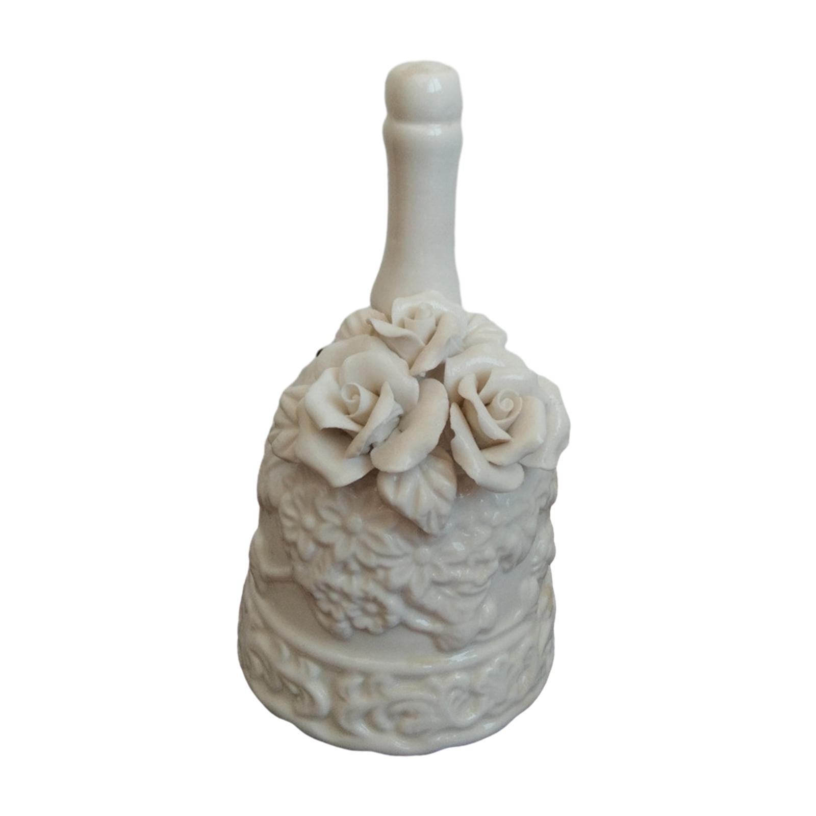 Handbell Ceramic Handheld Home Decoration Souvenir Dining Table Ringing Bell