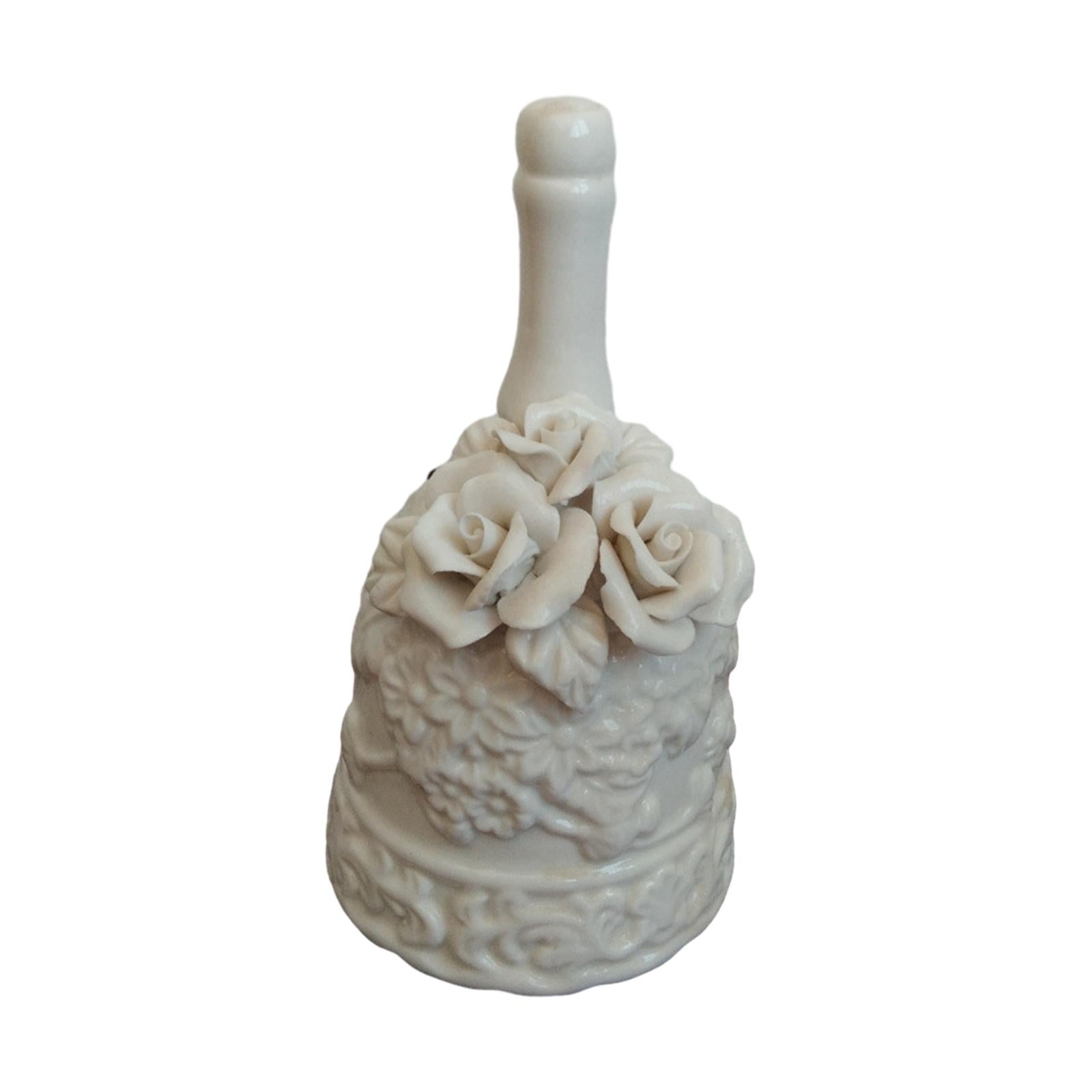 Handbell Ceramic Handheld Home Decoration Souvenir Dining Table Ringing Bell