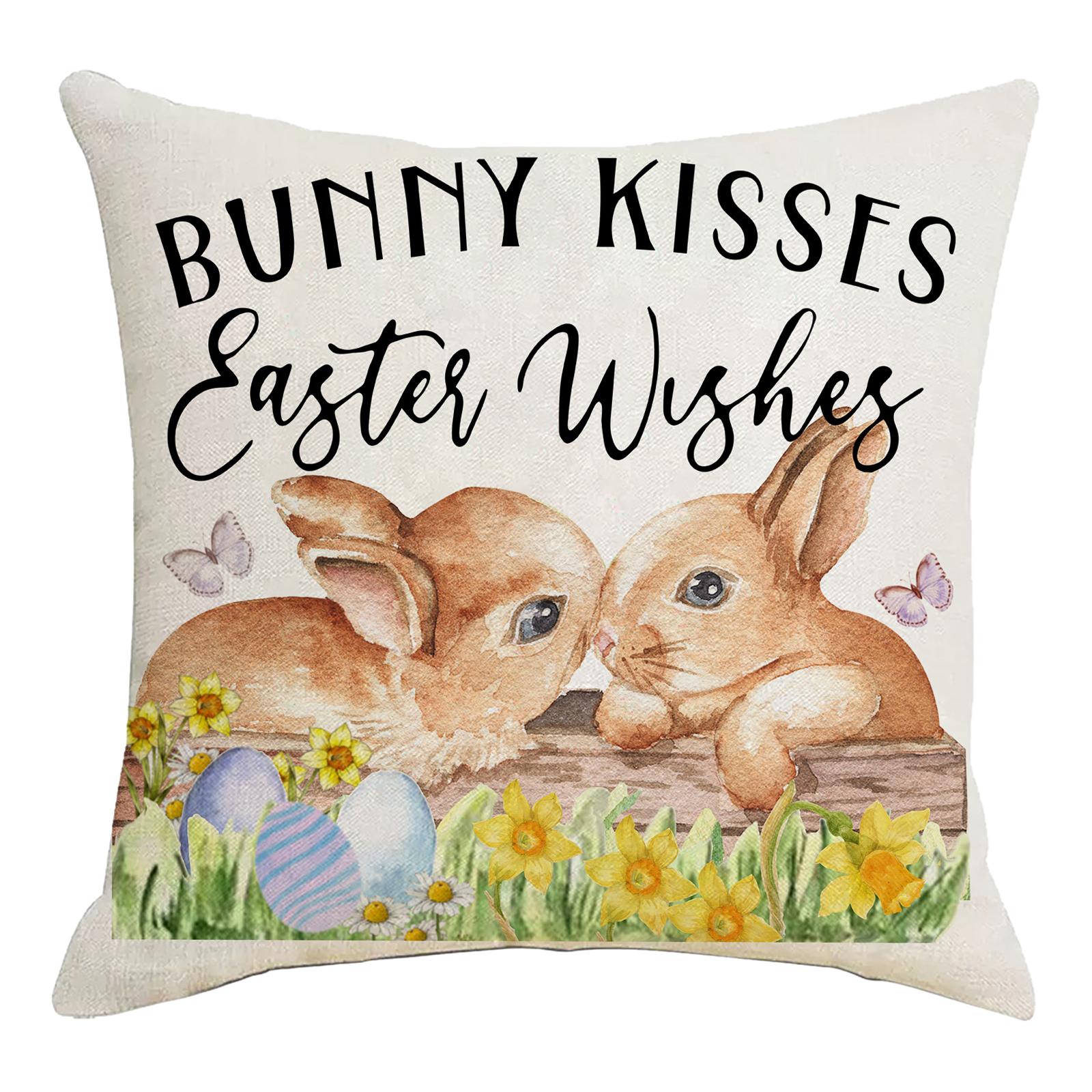 Easter Pillow Cover Easter Decor Holiday Decor Home Decor Easter Pillow Case Style C