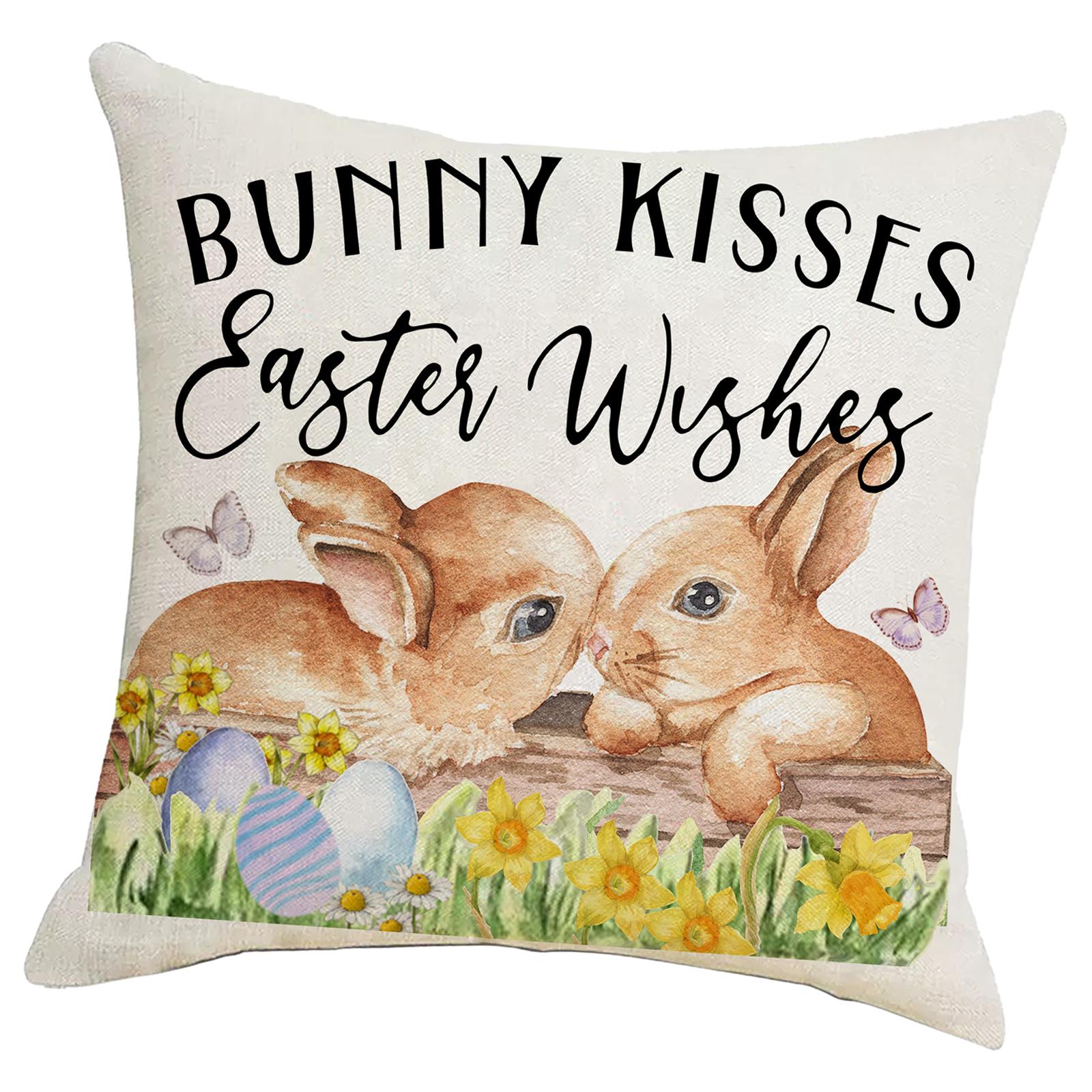 Easter Pillow Cover Easter Decor Holiday Decor Home Decor Easter Pillow Case Style C