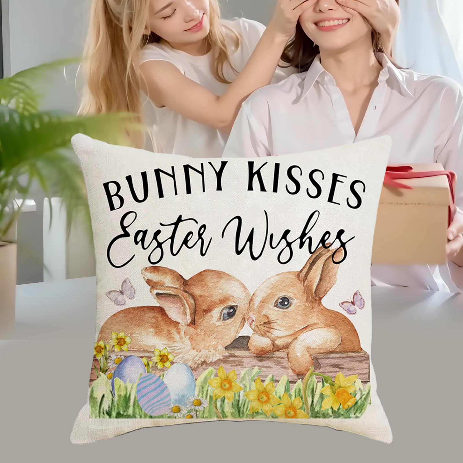 Easter Pillow Cover Easter Decor Holiday Decor Home Decor Easter Pillow Case Style C
