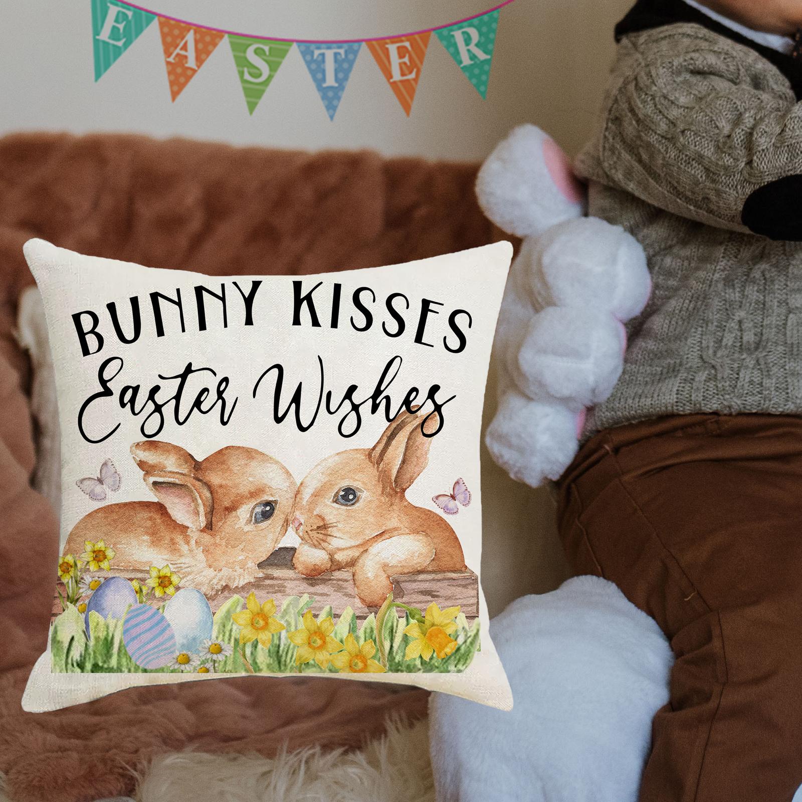Easter Pillow Cover Easter Decor Holiday Decor Home Decor Easter Pillow Case Style C