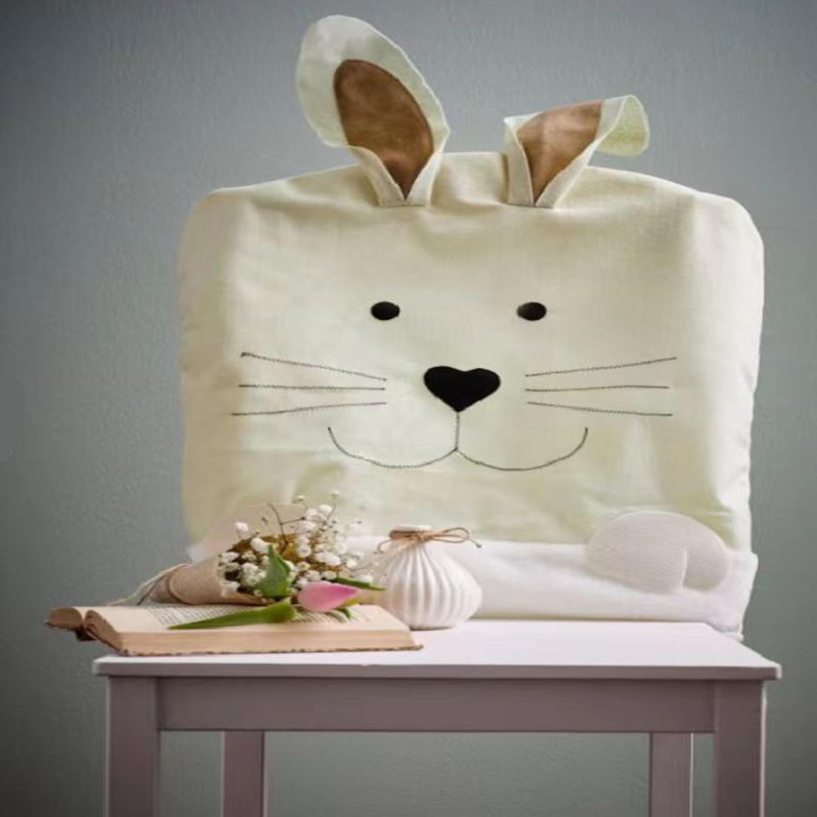 Easter Back Chair Cover Dining Chair Slipcovers for Spring Holiday Farmhouse