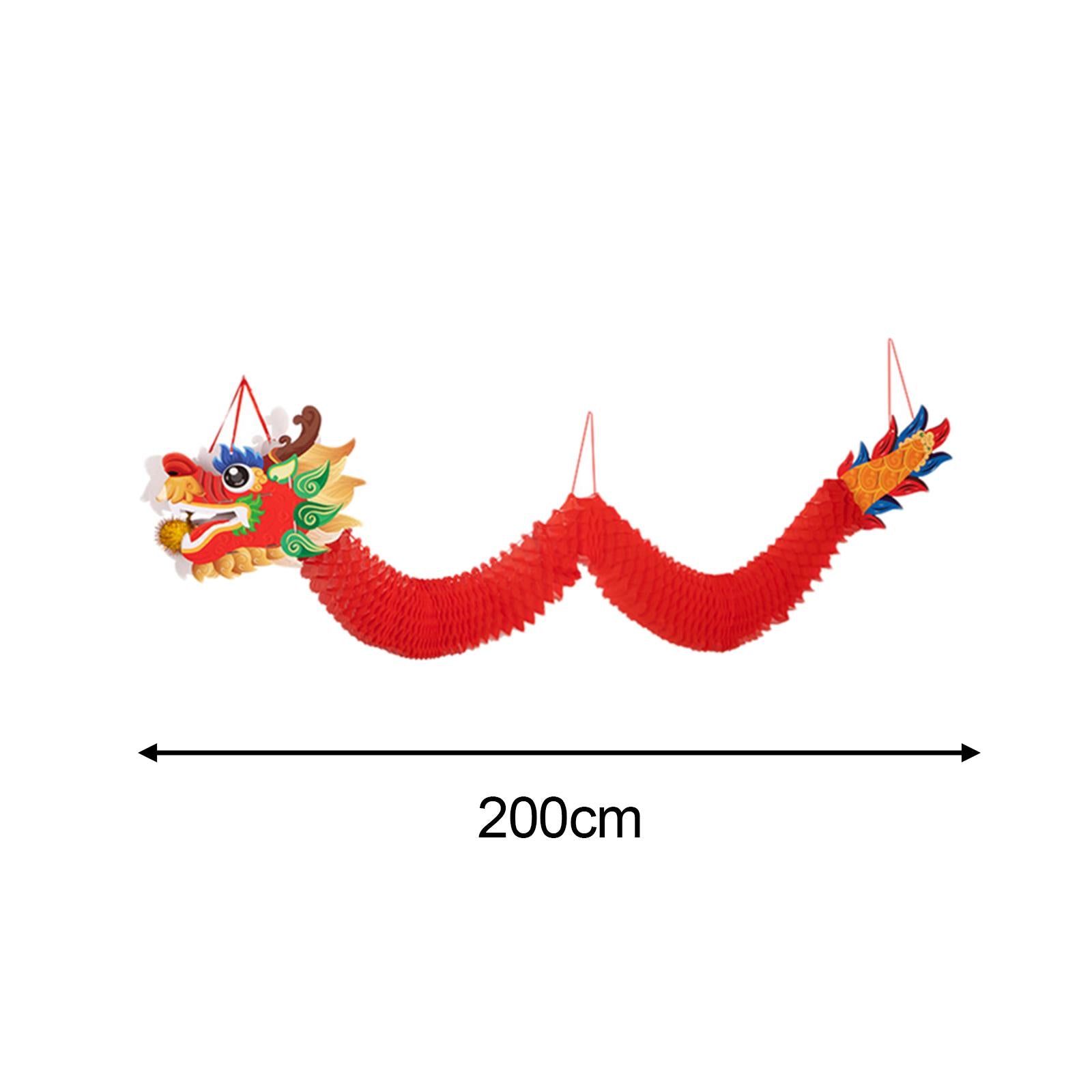 Chinese New Year Hanging Ornament Supermarket Mall Dragon Garland Decoration Length 2m