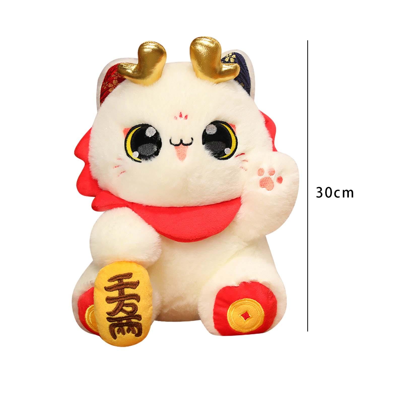 2024 Chinese New Year Cat Plush Doll for Festivals Party Supplies Restaurant