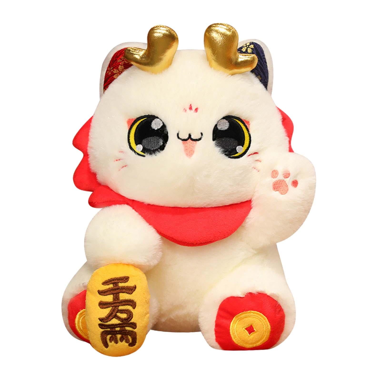 2024 Chinese New Year Cat Plush Doll for Festivals Party Supplies Restaurant