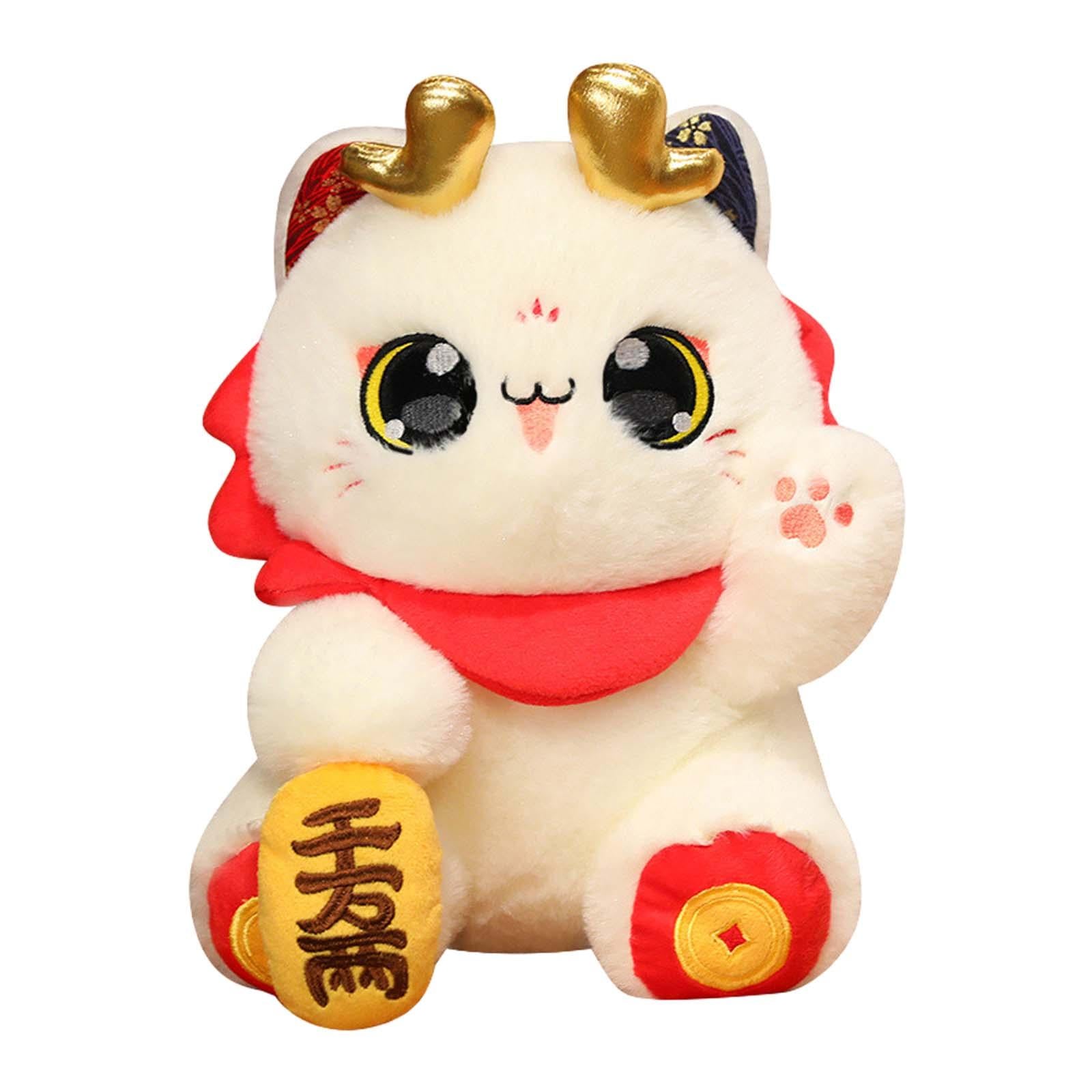 2024 Chinese New Year Cat Plush Doll for Festivals Party Supplies Restaurant
