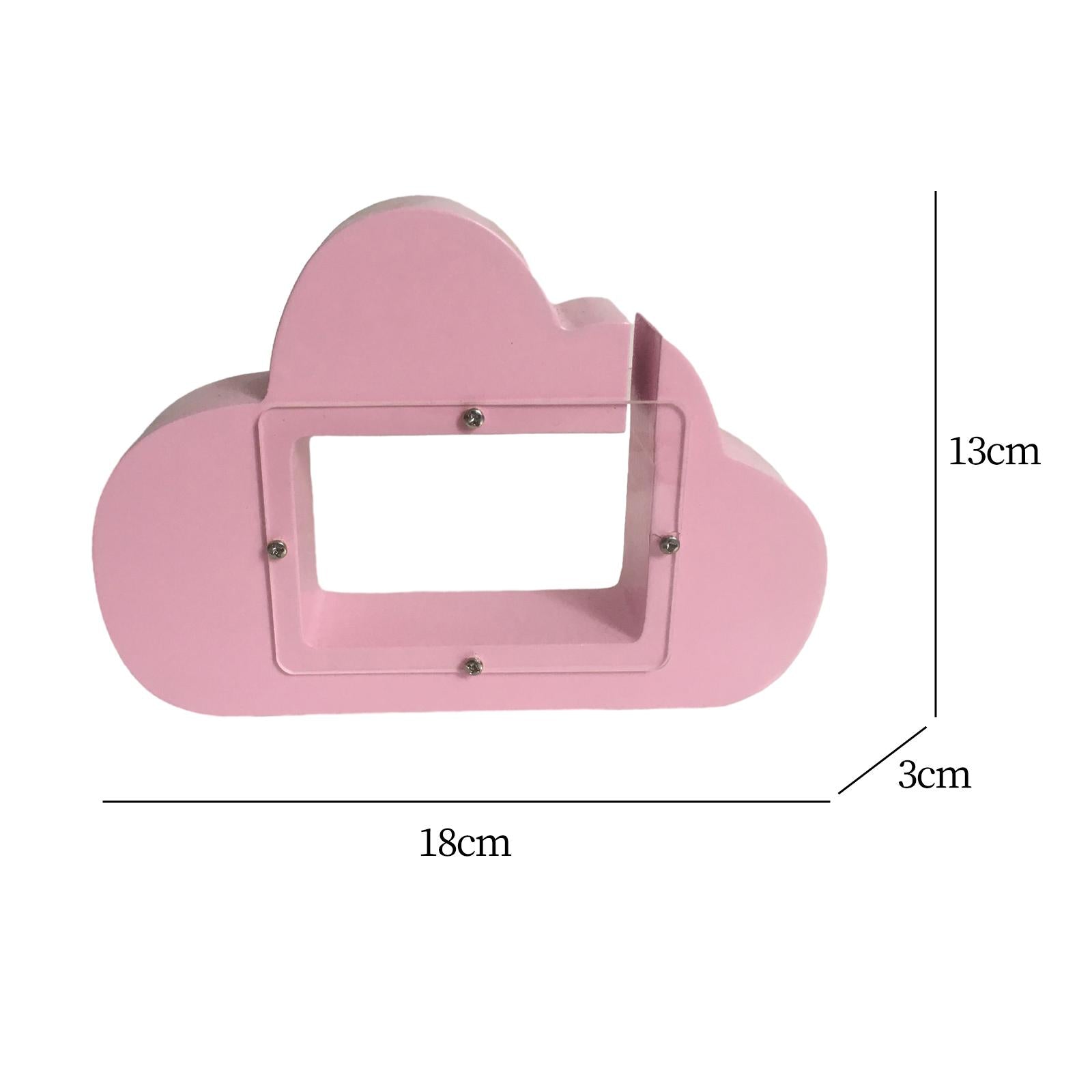 Piggy Bank Cloud Shape Storage Money Box for Wedding Vacation Birthday Gifts Pink