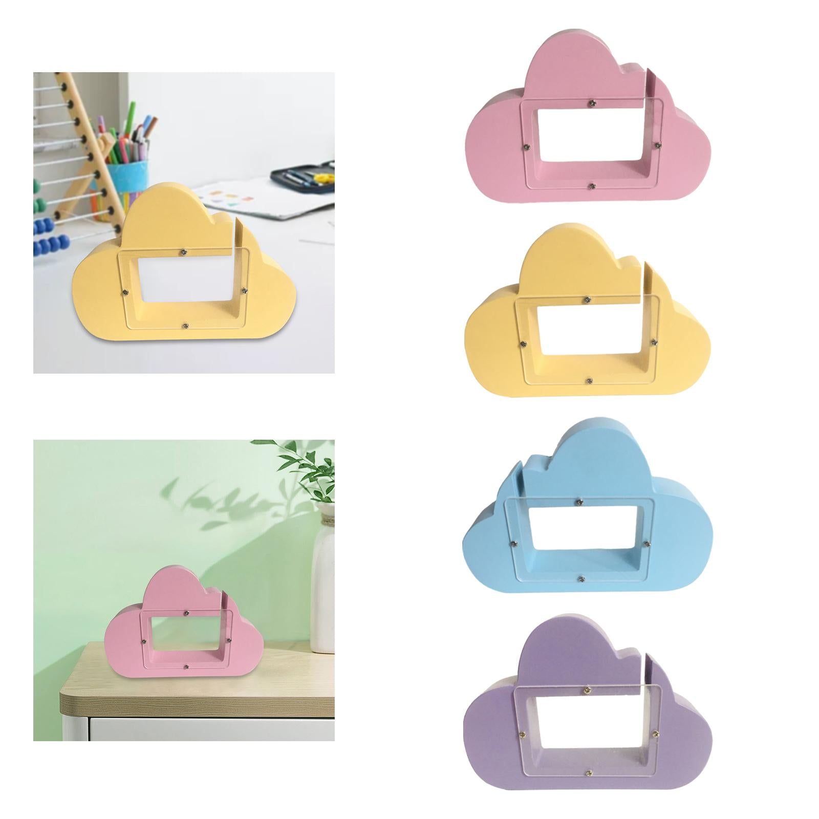 Piggy Bank Cloud Shape Storage Money Box for Wedding Vacation Birthday Gifts Pink
